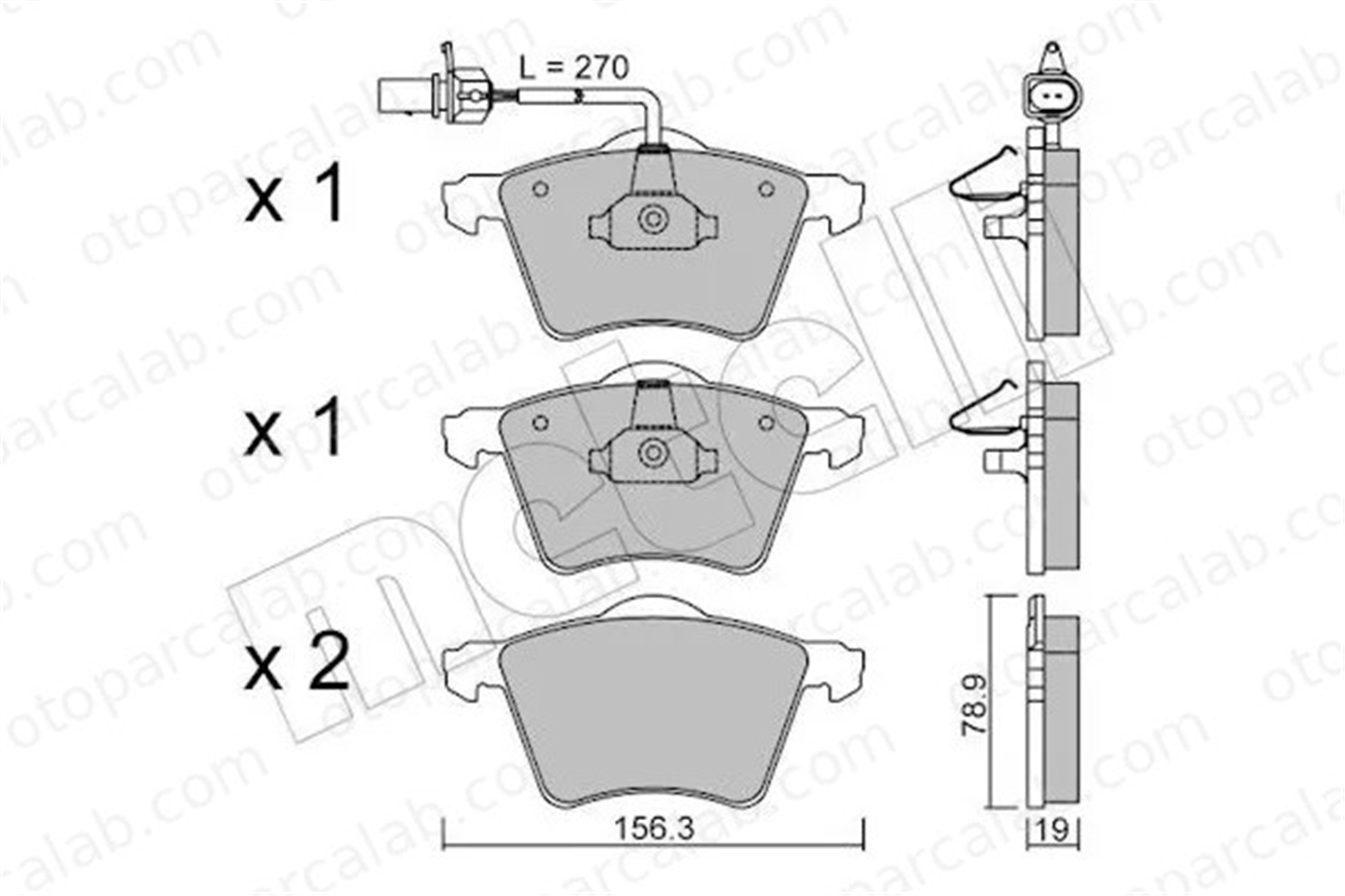 MANDO MBF015518 Fren Disk Balata Ön VW SHARAN SEAT ALHAMBRA MBF015518 1151377