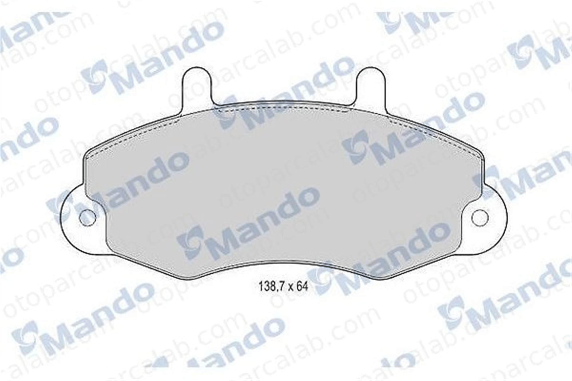 MANDO MBF015519 Fren Disk Balata Ön FORD TRANSIT Minibüs/Otobüs TRANSIT Panelvan/Van 1301589 1134158