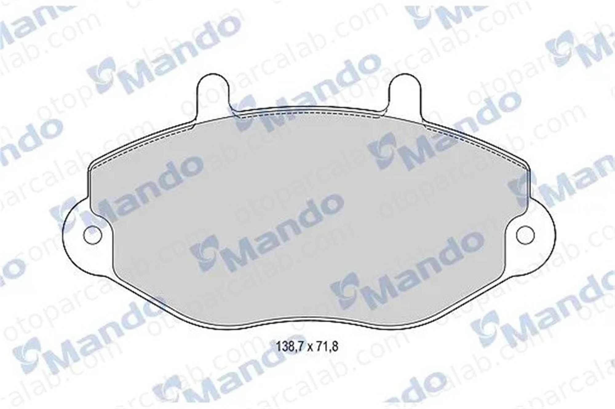 MANDO MBF015520 Fren Disk Balata Ön FORD TRANSIT Minibüs/Otobüs TRANSIT Panelvan/Van 1074972 1134159