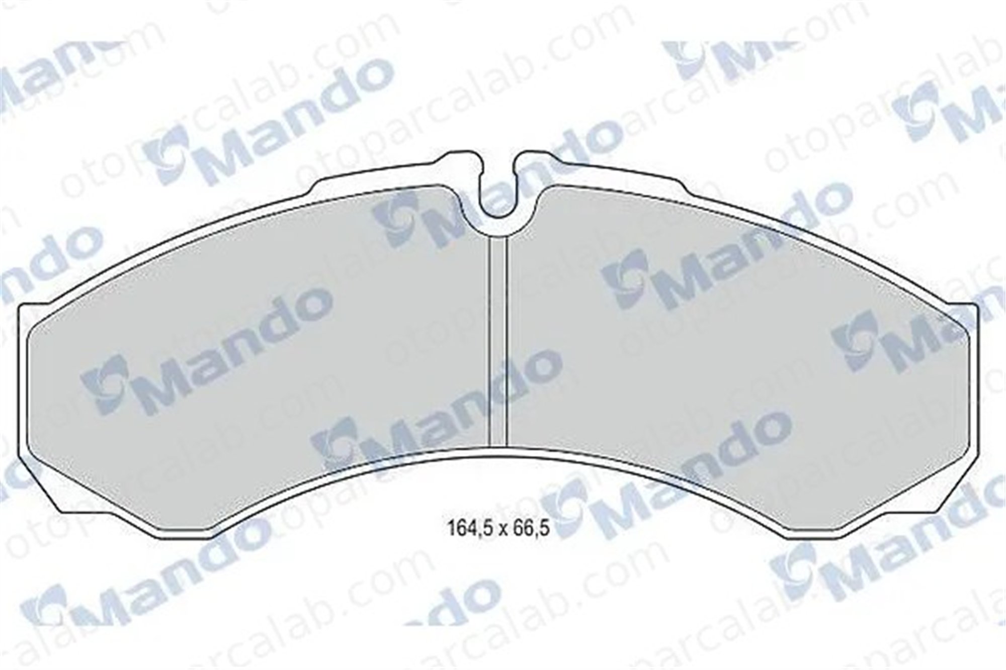 MANDO MBF015560 Fren Disk Balata Ön IVECO DAILY III Platform şasi DAILY III Panelvan/Van MBF015560 1906401