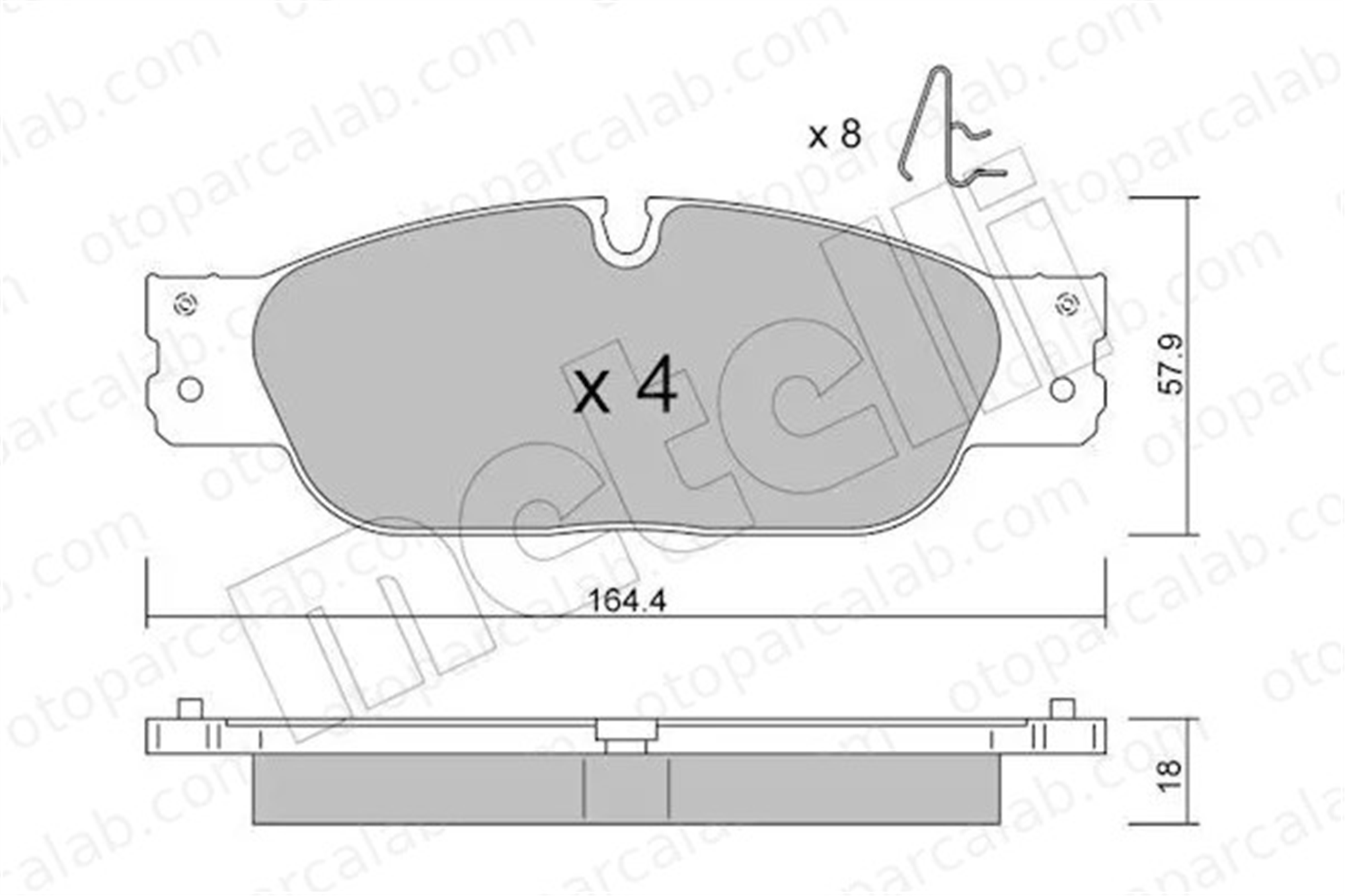 MANDO MBF015568 Fren Disk Balata Ön JAGUAR XJ S-TYPE II MBF015568 XR812435