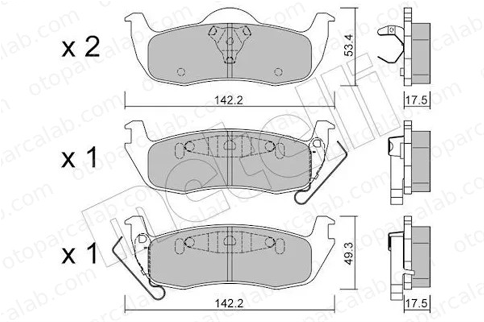 MANDO MBF015580 Fren Disk Balata Arka JEEP GRAND CHEROKEE III COMMANDER MBF015580 5080871AA