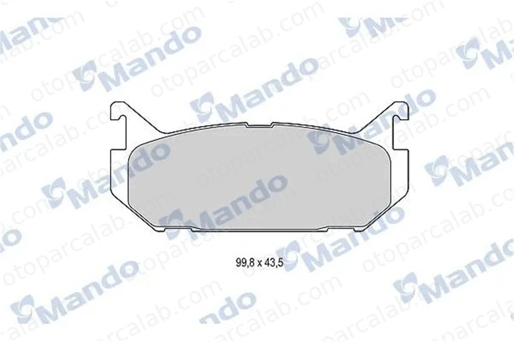 MANDO MBF015625 Fren Disk Balata Arka MAZDA 626 IV 626 IV Hatchback MBF015625 3868298