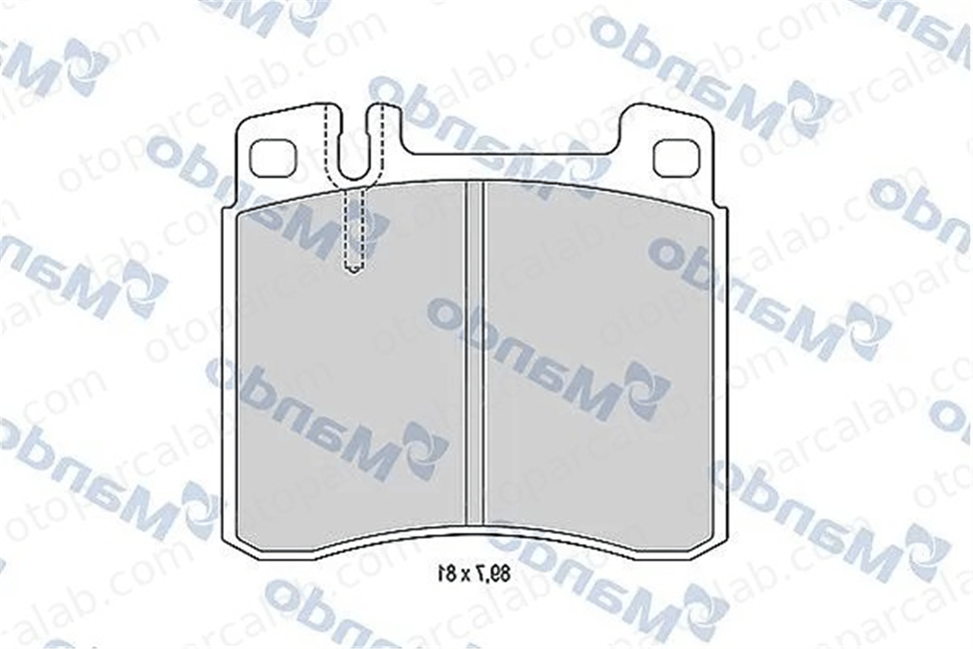 MANDO MBF015650 Fren Disk Balata Ön MERCEDES-BENZ S-SERISI MBF015650 24200320