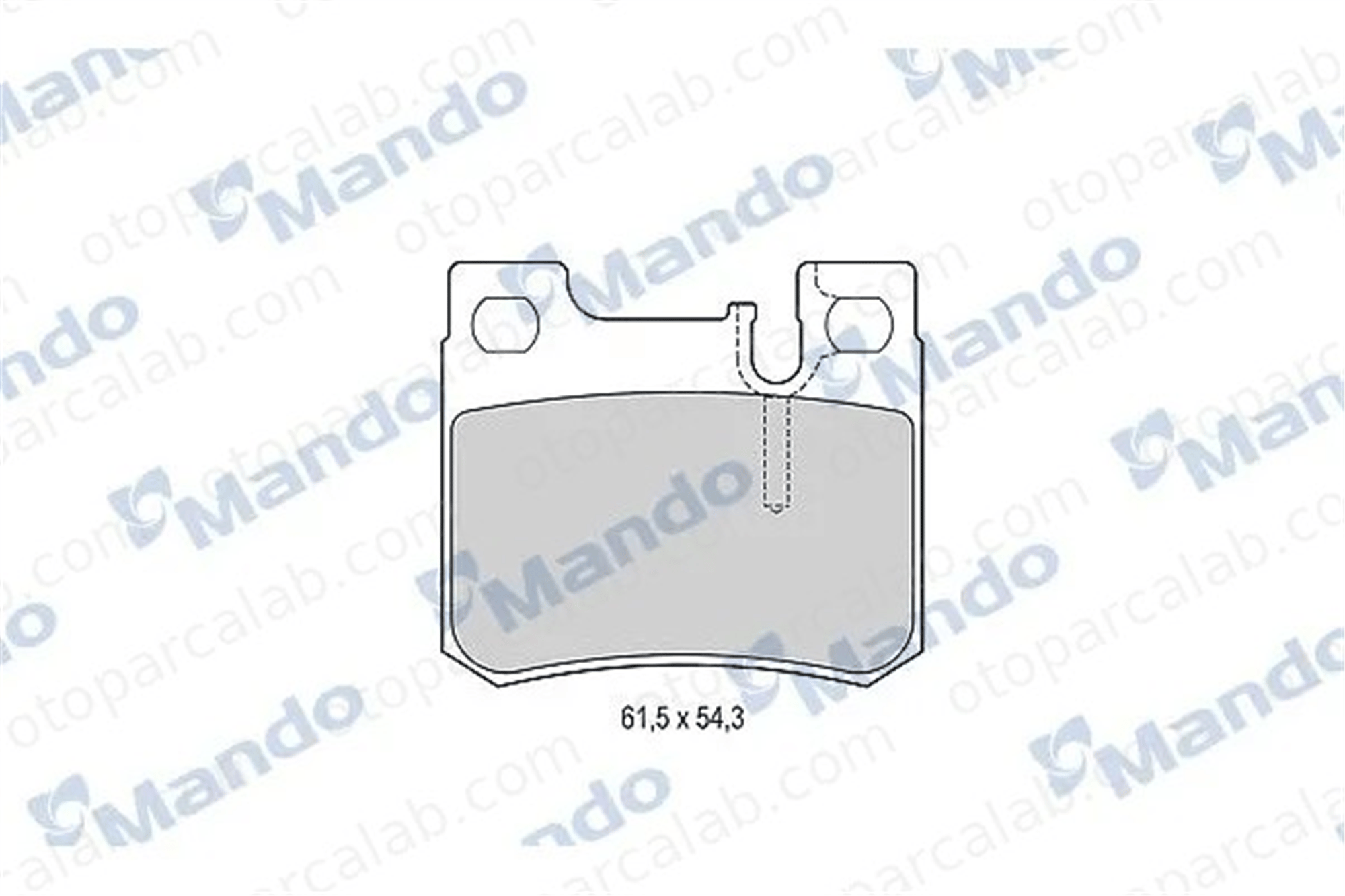 MANDO MBF015656 Fren Disk Balata Arka MERCEDES-BENZ 124 Sedan 190 MBF015656 24200120