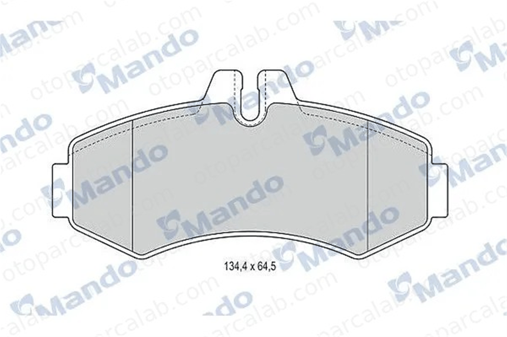 MANDO MBF015660 Fren Disk Balata Ön MERCEDES-BENZ VITO Minibüs/Otobüs VITO Panelvan/Van A0004214110 4214110