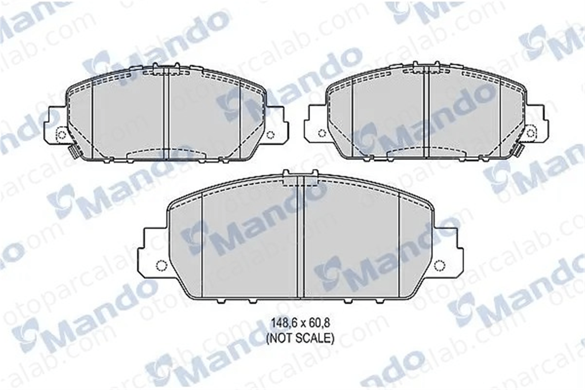 MANDO MBF015686 Fren Disk Balata Ön MERCEDES-BENZ S-SERISI S-SERISI Coupe MBF015686 64208820