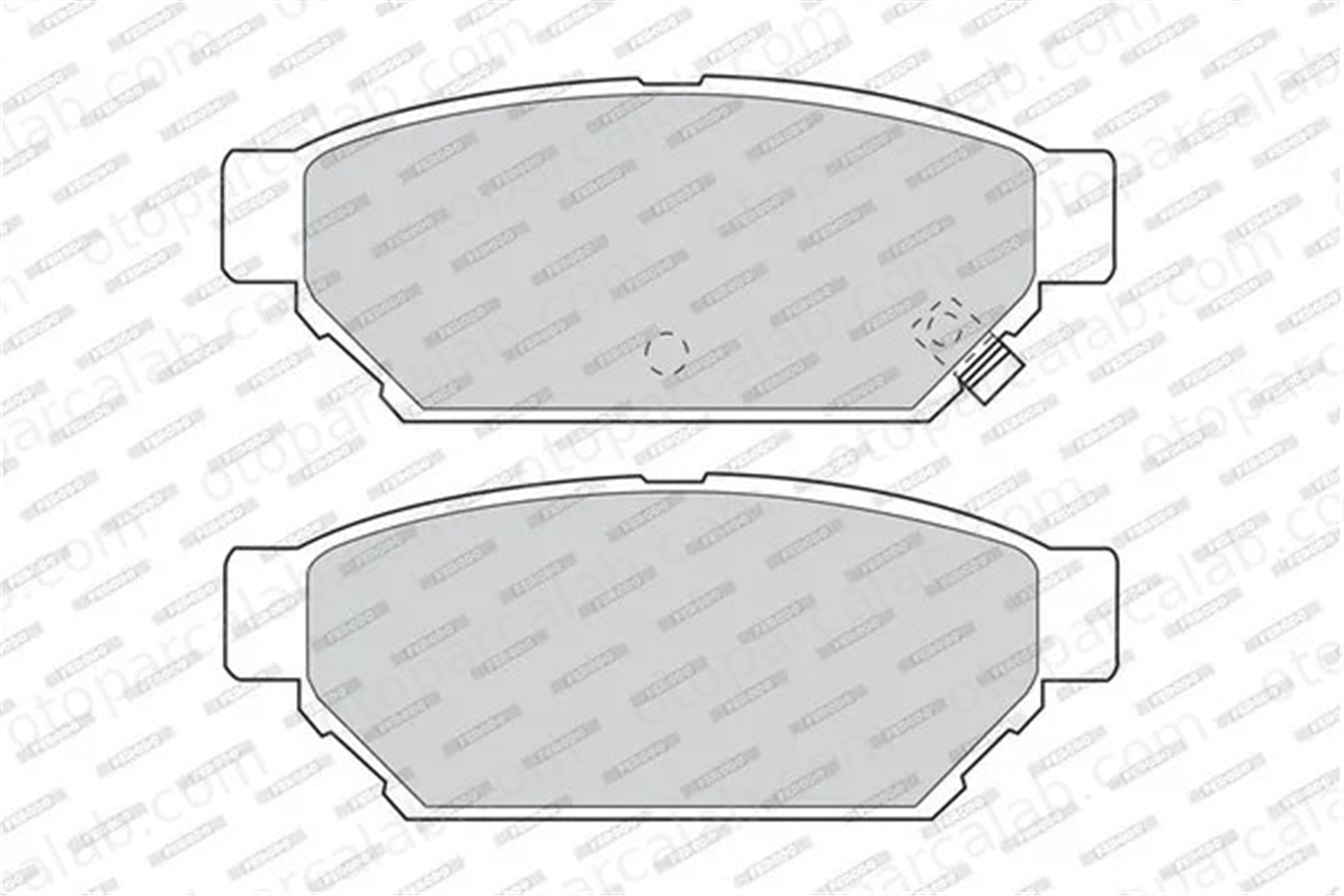 MANDO MBF015713 Fren Disk Balata Arka MITSUBISHI CARISMA CARISMA Sedan MBF015713 MB205377