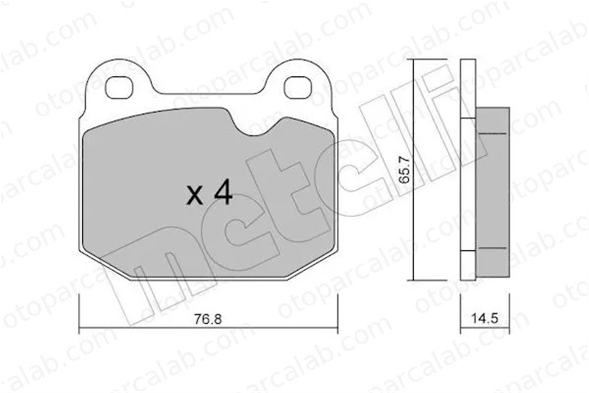 MANDO MBF015761 Fren Disk Balata Ön LOTUS ELISE OPEL SPEEDSTER A117J0084S 4406012U87