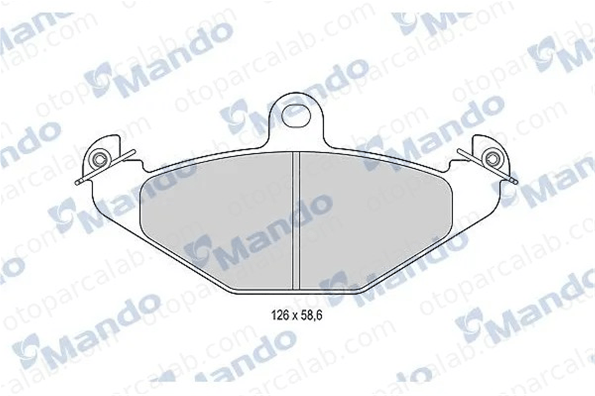 MANDO MBF015795 Fren Disk Balata Arka RENAULT LAGUNA I Grandtour SAFRANE I MBF015795 A082J6157S