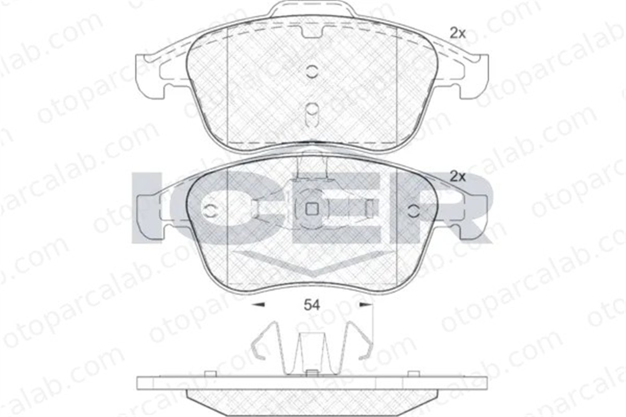 MANDO MBF015801 Fren Disk Balata Ön RENAULT SCÉNIC III GRAND SCÉNIC III 8660000764 410600011R