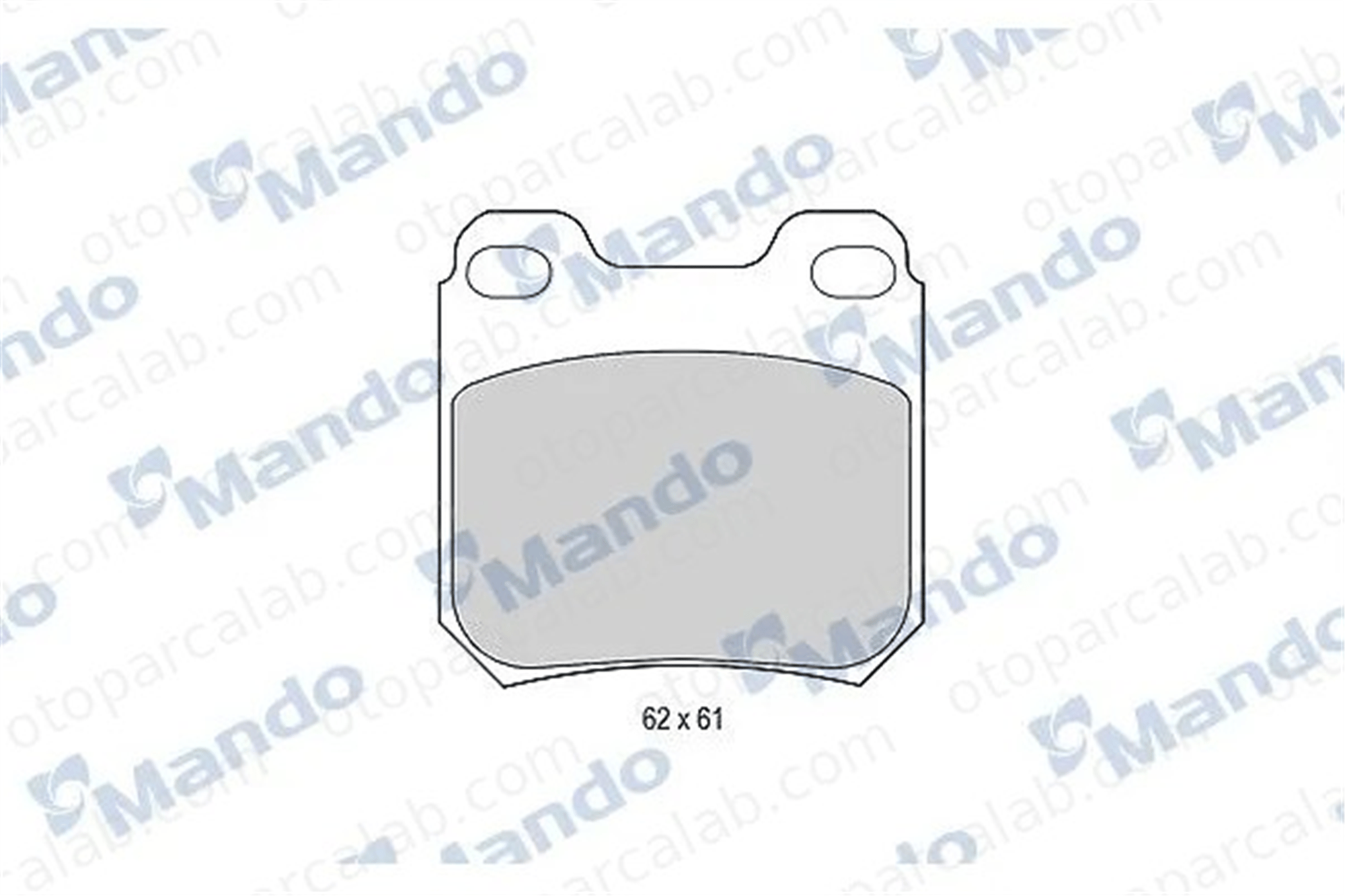 MANDO MBF015808 Fren Disk Balata Arka OPEL OMEGA B OMEGA B Station wagon 1605006 1605031