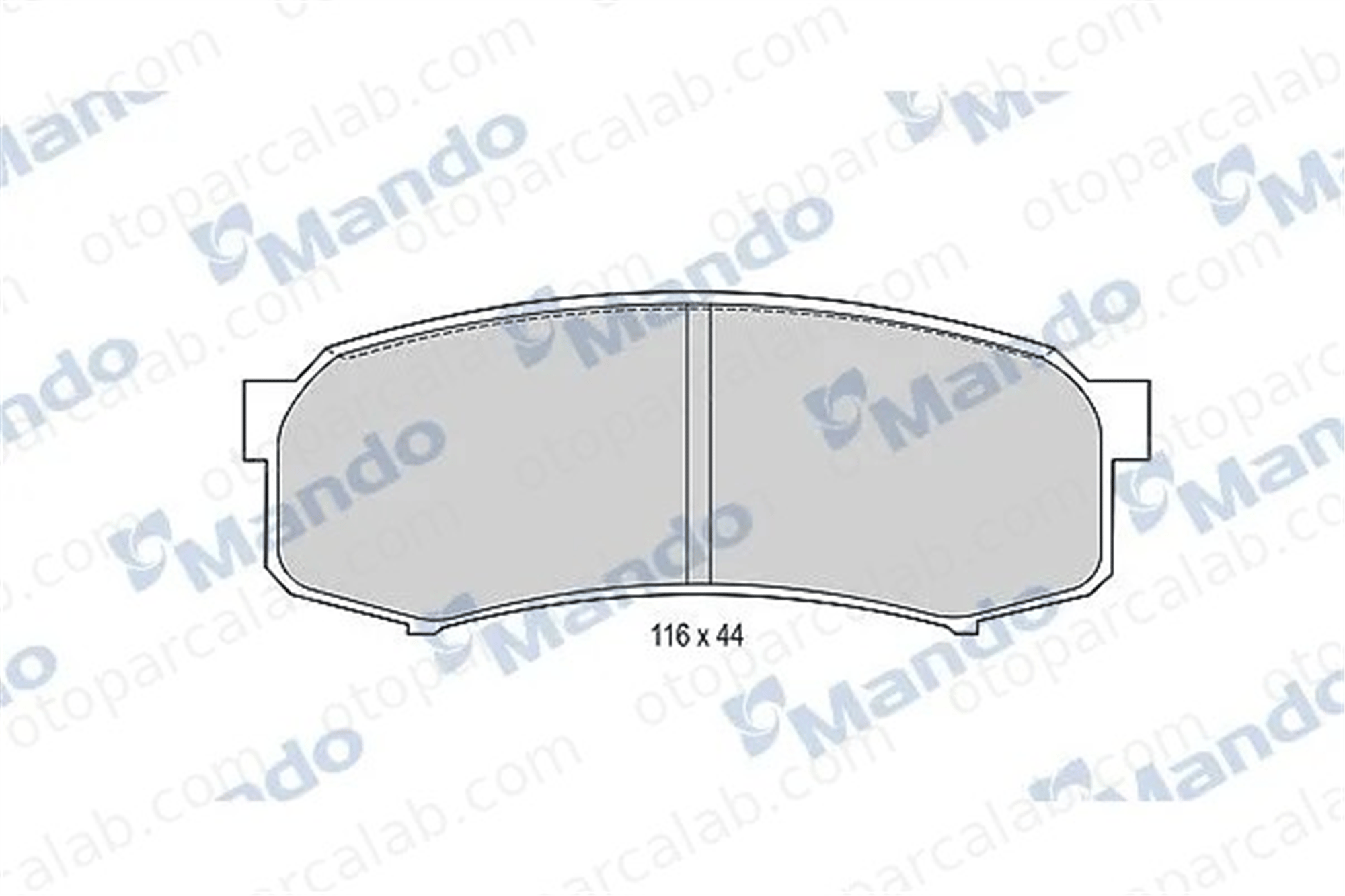 MANDO MBF015845 Fren Disk Balata Ön TOYOTA LAND CRUISER LAND CRUISER PRADO MBF015845 446660060