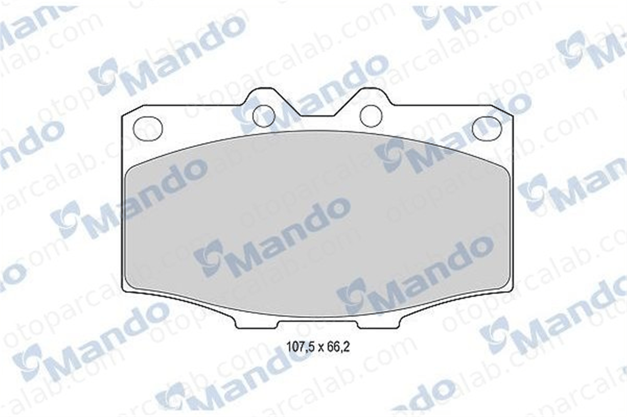MANDO MBF015852 Fren Disk Balata Ön TOYOTA LAND CRUISER LAND CRUISER Pick-up MBF015852 446535170