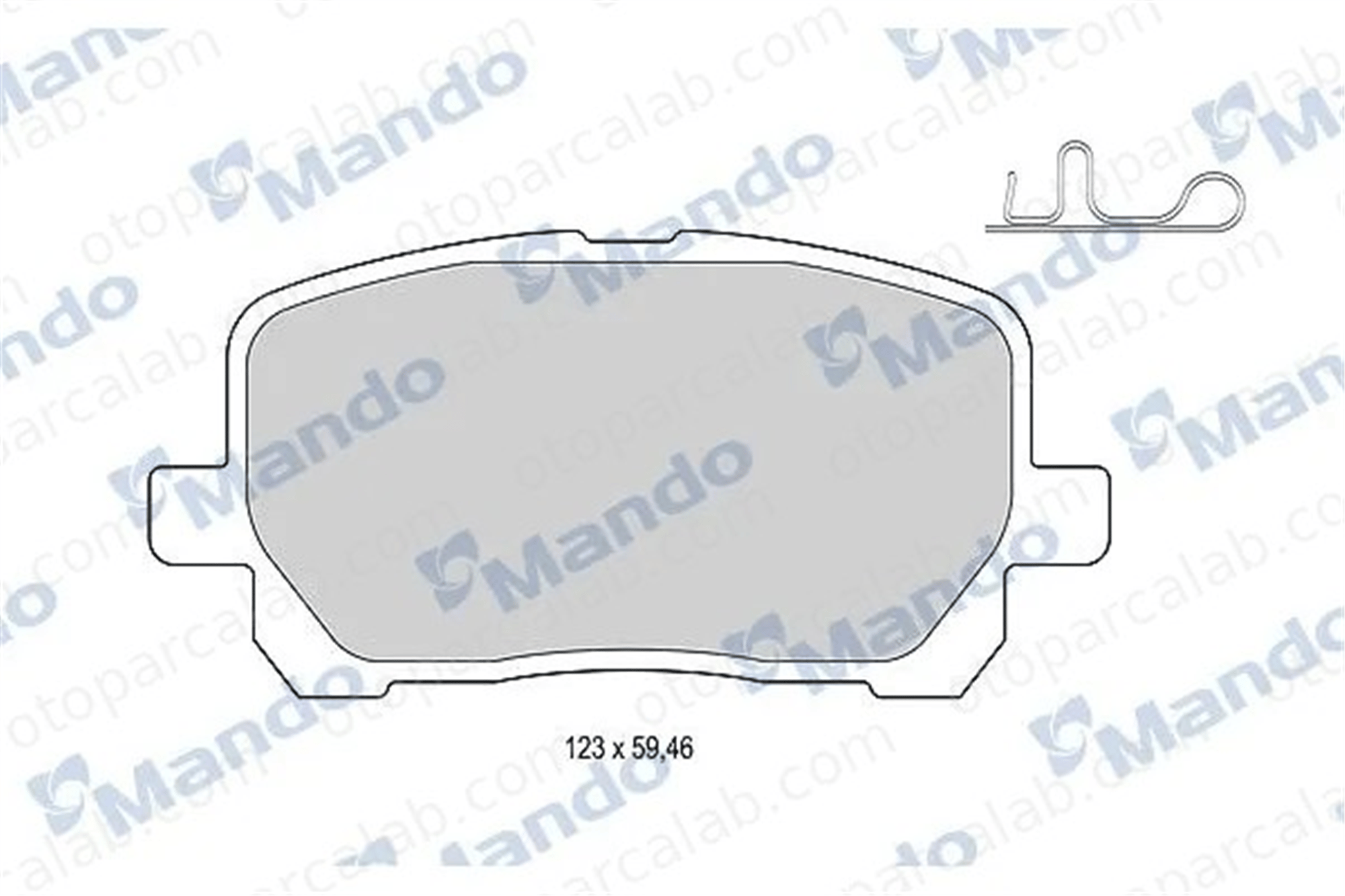 MANDO MBF015865 Fren Disk Balata Ön TOYOTA AVENSIS VERSO MBF015865 446502070