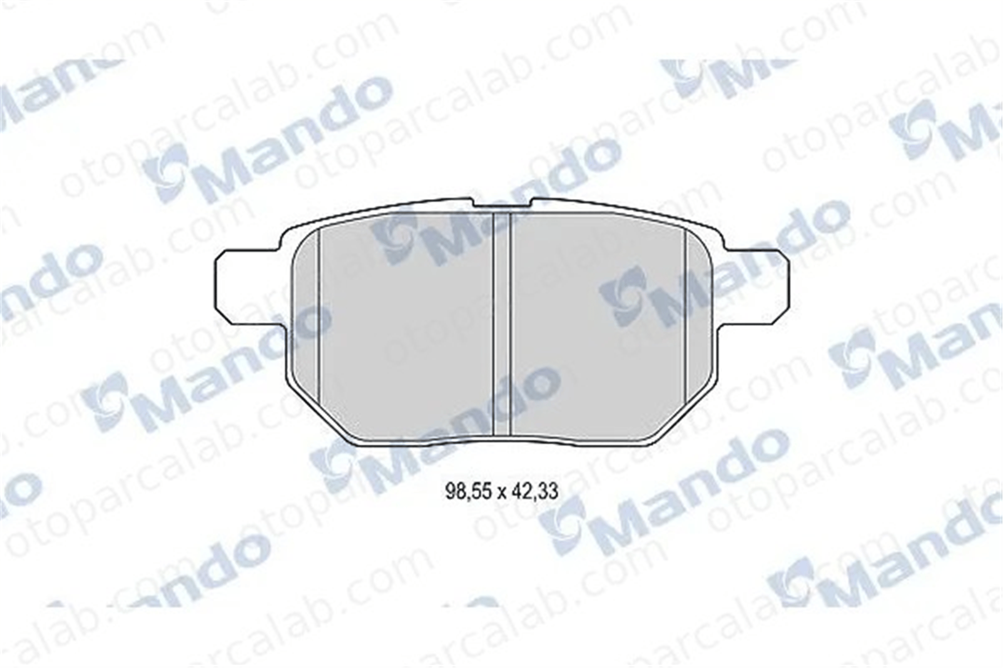 MANDO MBF015880 Fren Disk Balata Arka TOYOTA AURIS COROLLA Sedan MBF015880 446652140