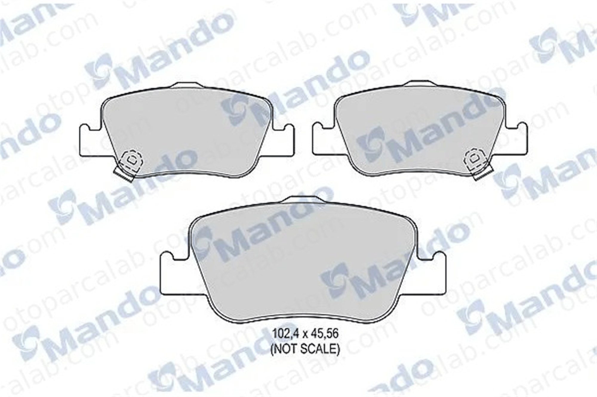 MANDO MBF015884 Fren Disk Balata Arka TOYOTA AURIS COROLLA Sedan MBF015884 446602170