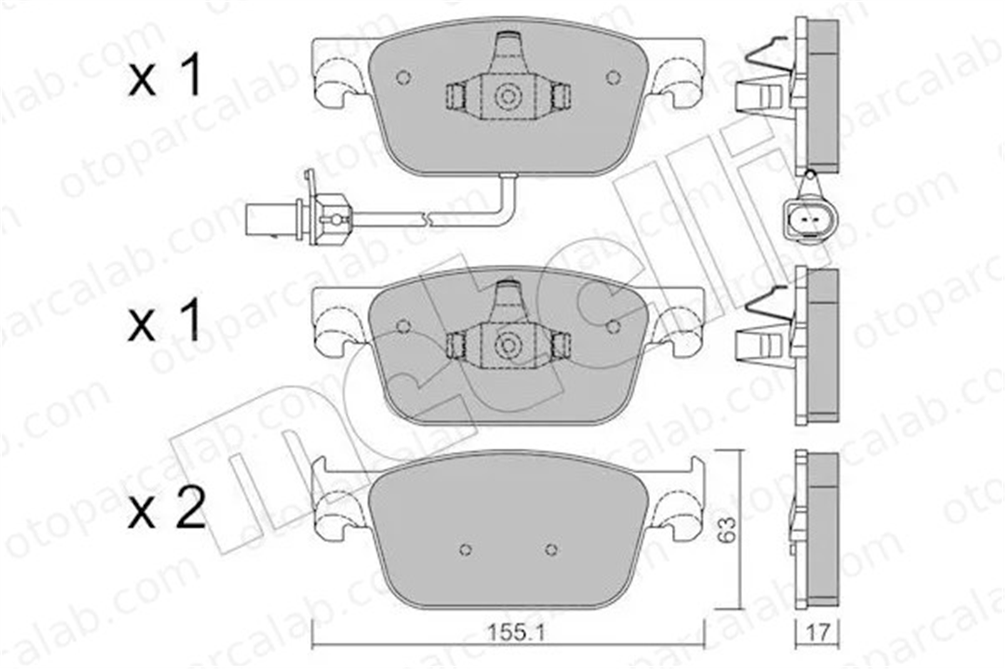 MANDO MBF015919 Fren Disk Balata Ön AUDI A4 B9 Avant A4 B9 MBF015919 8W0698151AF
