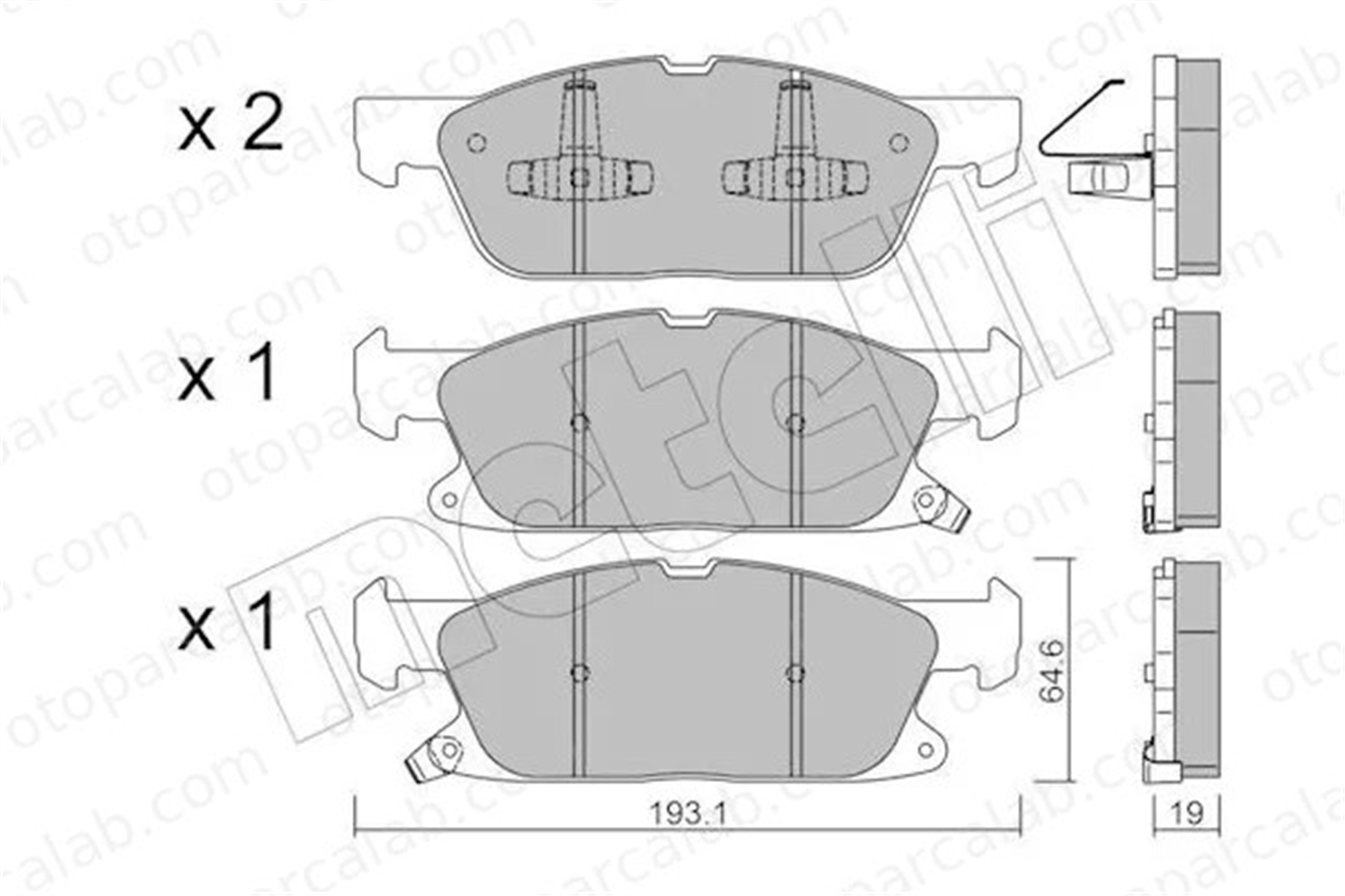 MANDO MBF015955 Fren Disk Balata Ön FORD GALAXY III S-MAX 1884555 2241923