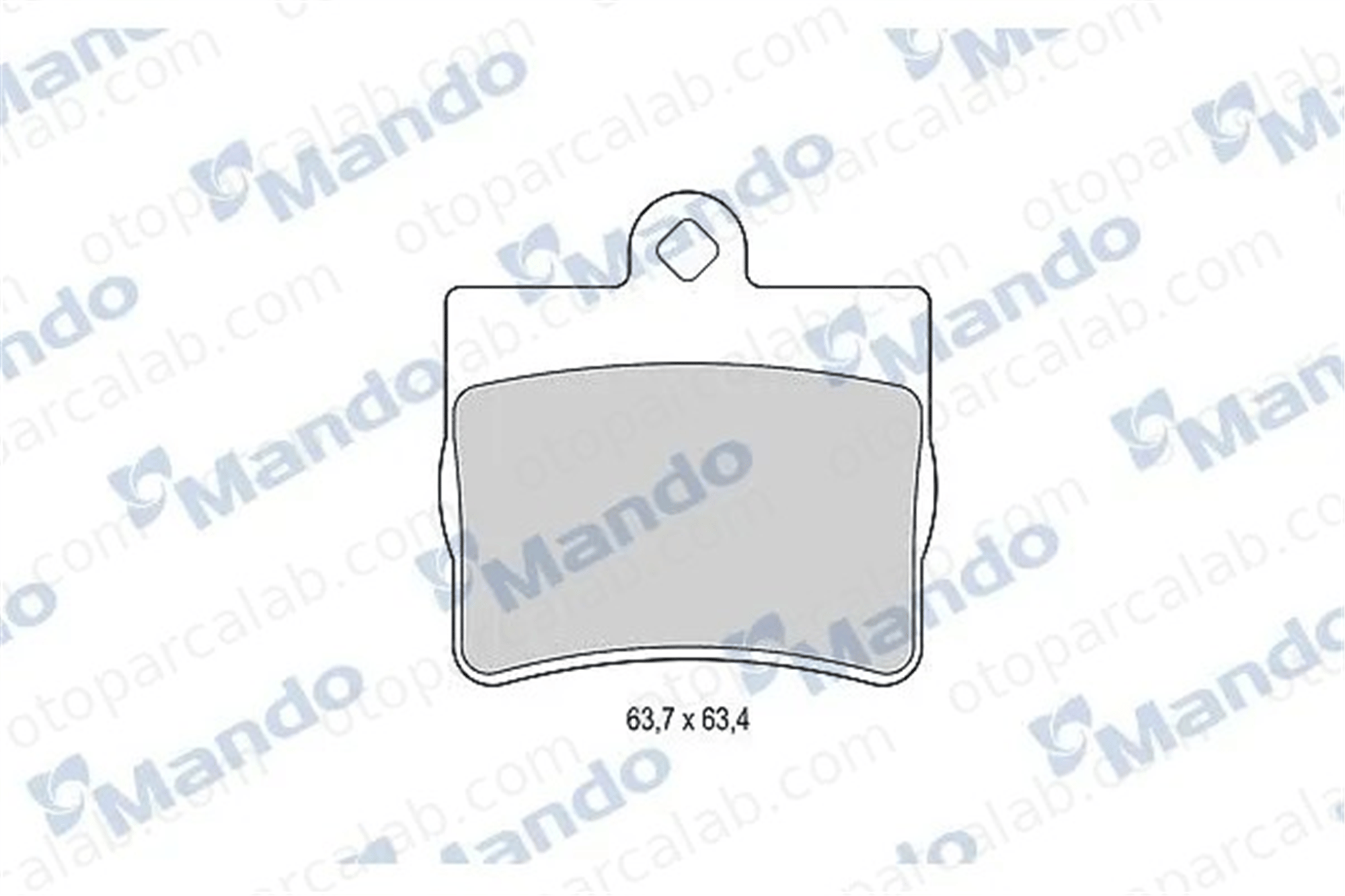 MANDO MBF015990 Fren Disk Balata Arka MERCEDES-BENZ C-SERISI MBF015990 24205120