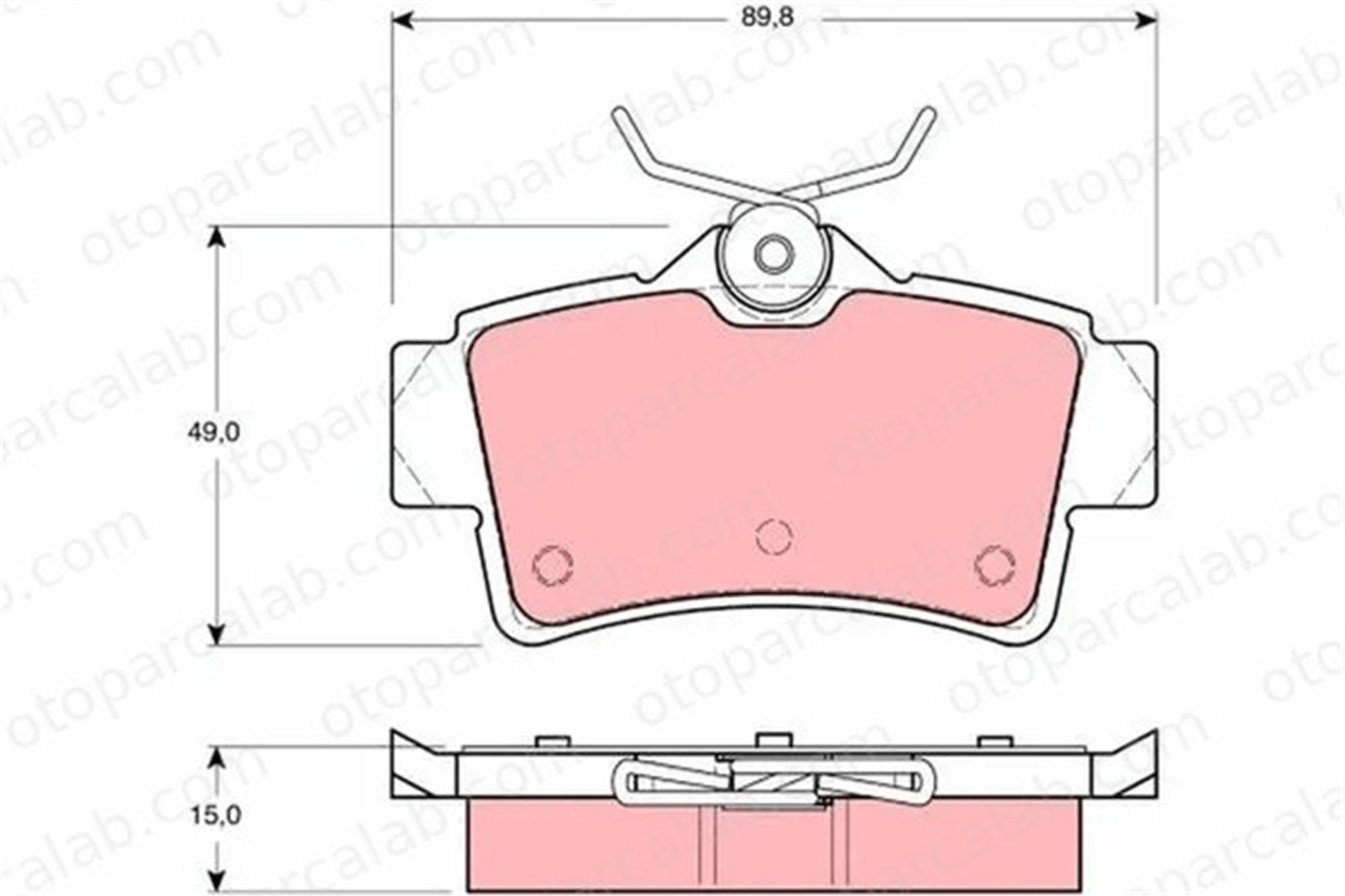 MANDO MBF01C0888 Fren Disk Balata Ön FORD USA MUSTANG Convertible MUSTANG Coupe MBF01C0888 3R3Z2200AA