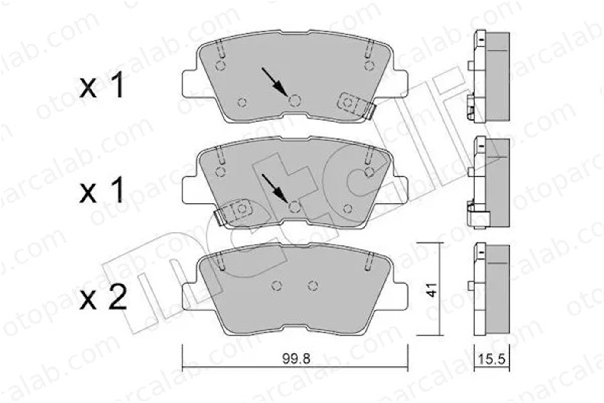 MANDO MBF01C1081 Fren Disk Balata Ön HYUNDAI TUCSON SONATA V MBF01C1081 581014CA00