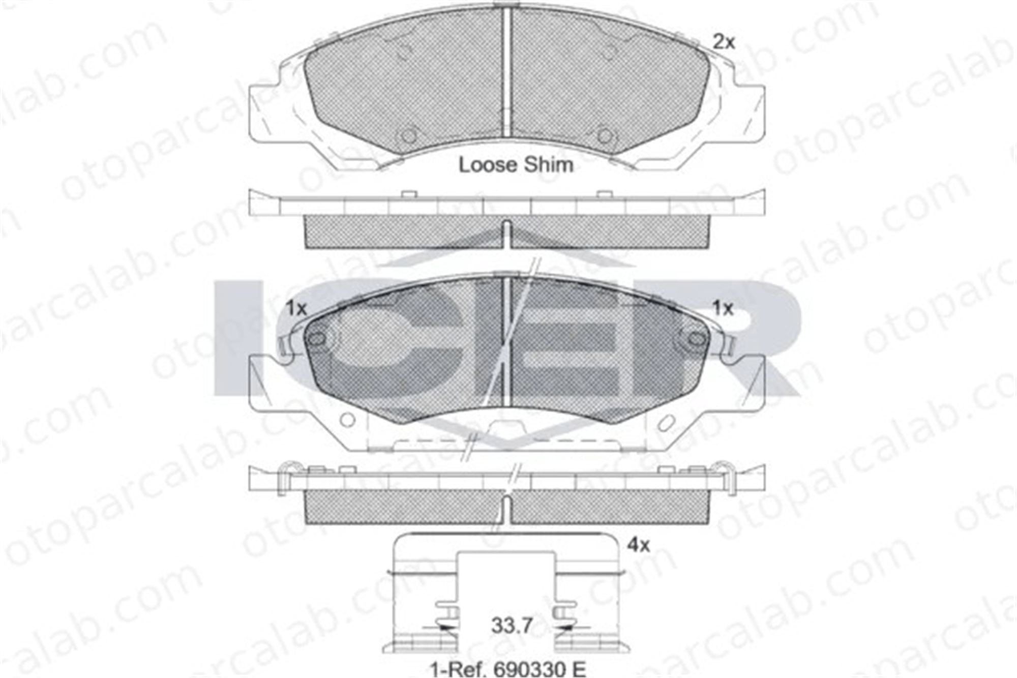 MANDO MBF01CR0033 Fren Disk Balata Ön CADILLAC ESCALADE CHEVROLET SILVERADO 1500 MBF01CR0033 19257667