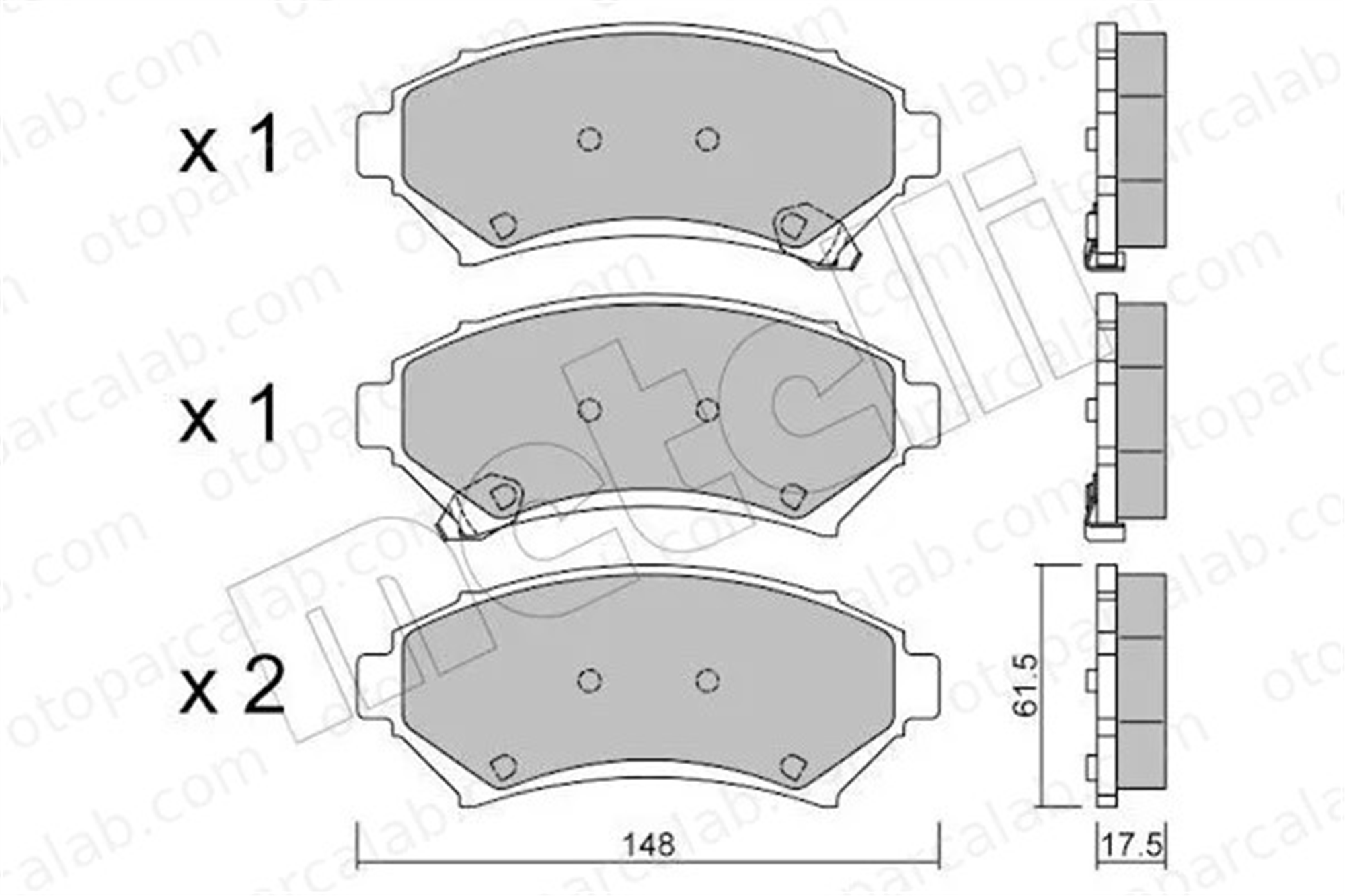 MANDO MBF01CR0437 Fren Disk Balata Ön OPEL SINTRA CHEVROLET TRANS SPORT MBF01CR0437 18029828