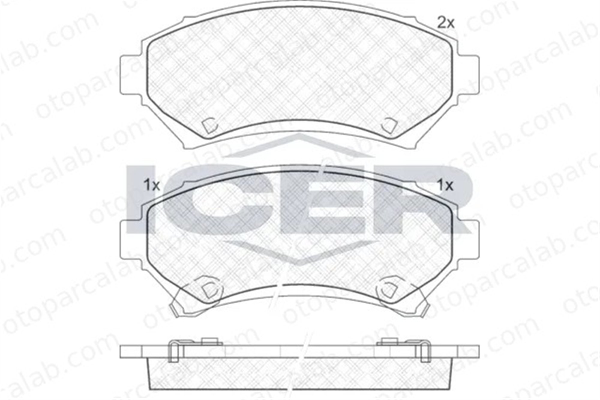 MANDO MBF01CR0719 Fren Disk Balata Ön CHEVROLET TRANS SPORT CADILLAC SEVILLE MBF01CR0719 19152666