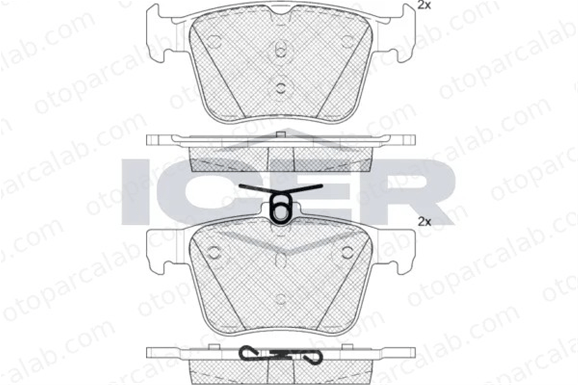 MANDO MBF01CR1055 Fren Disk Balata Ön VW GOLF VII SEAT LEON ST MBF01CR1055 3Q0698451G