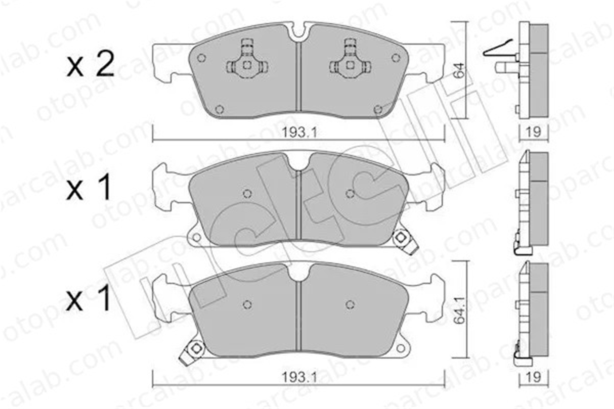 MANDO MBF01CRK0109 Fren Disk Balata Ön JEEP GRAND CHEROKEE IV MERCEDES-BENZ GLE MBF01CRK0109 68052369AA