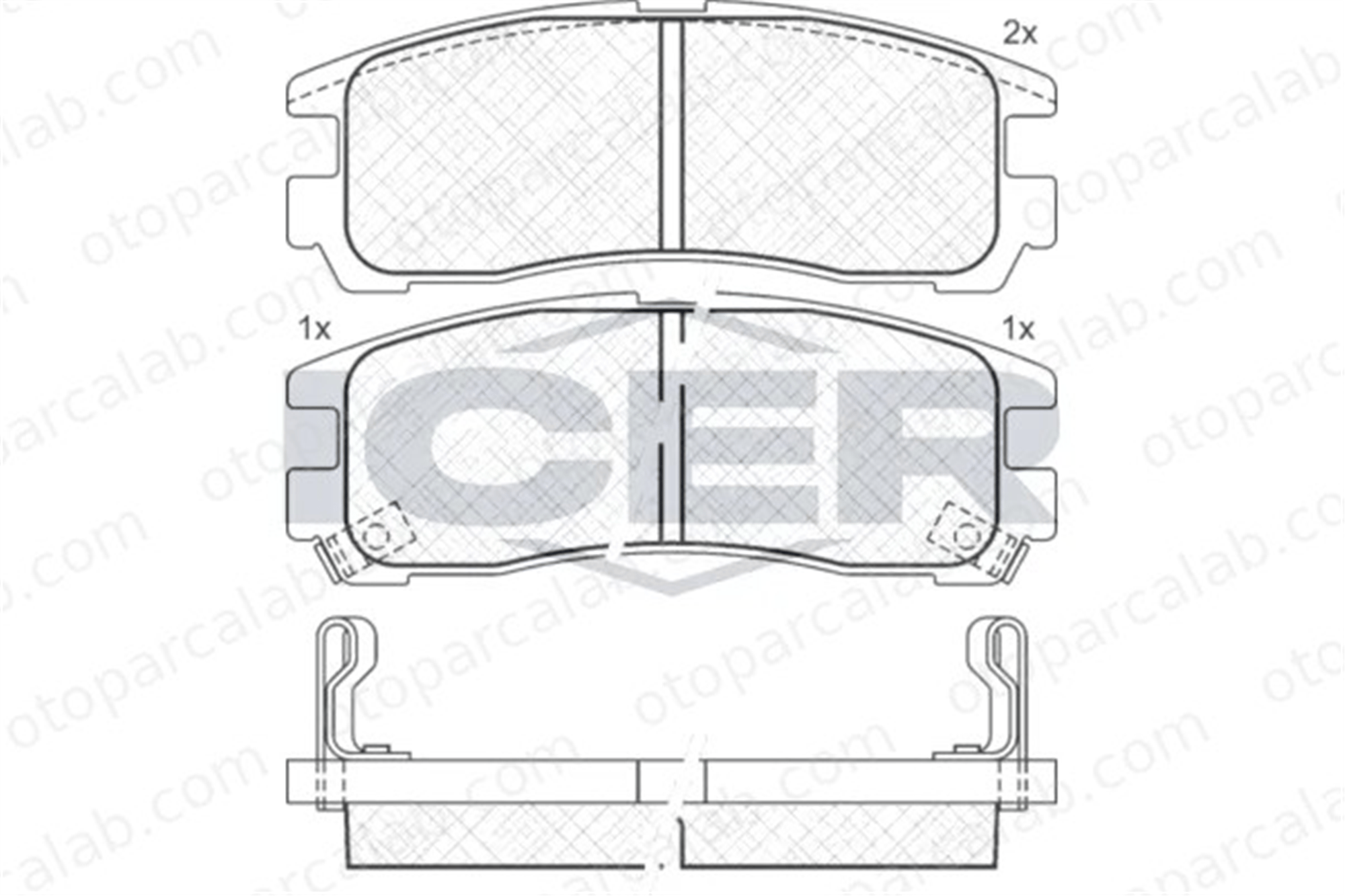 MANDO MBF01CRK0846 Fren Disk Balata Ön CADILLAC SEVILLE CHEVROLET TRANS SPORT MBF01CRK0846 88909663