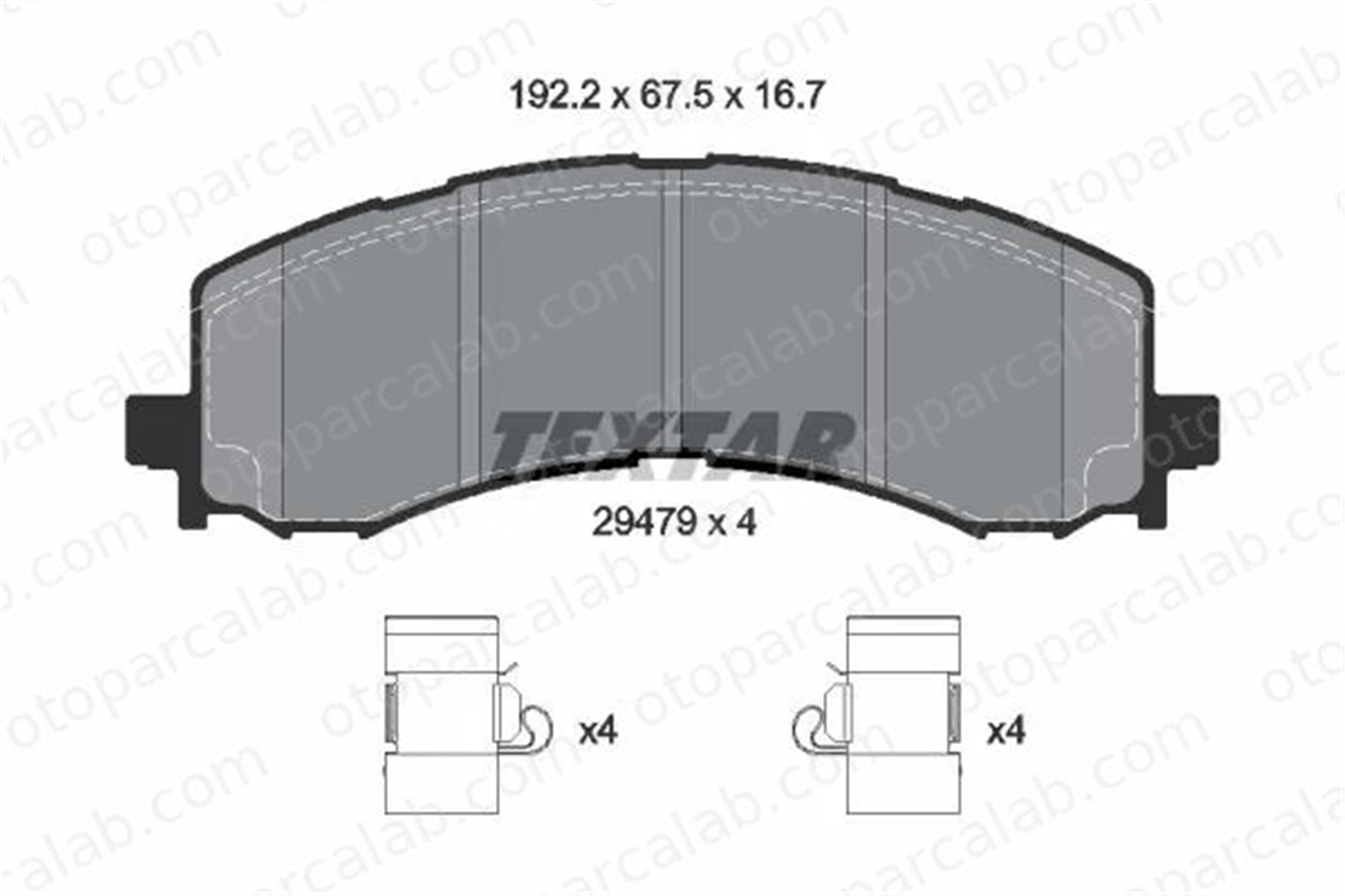 MANDO MBF01CRK0862 Fren Disk Balata Ön FORD USA F-150 Crew Cab Pickup F-150 Extended Cab Pickup MBF01CRK0862 ML3Z2001B