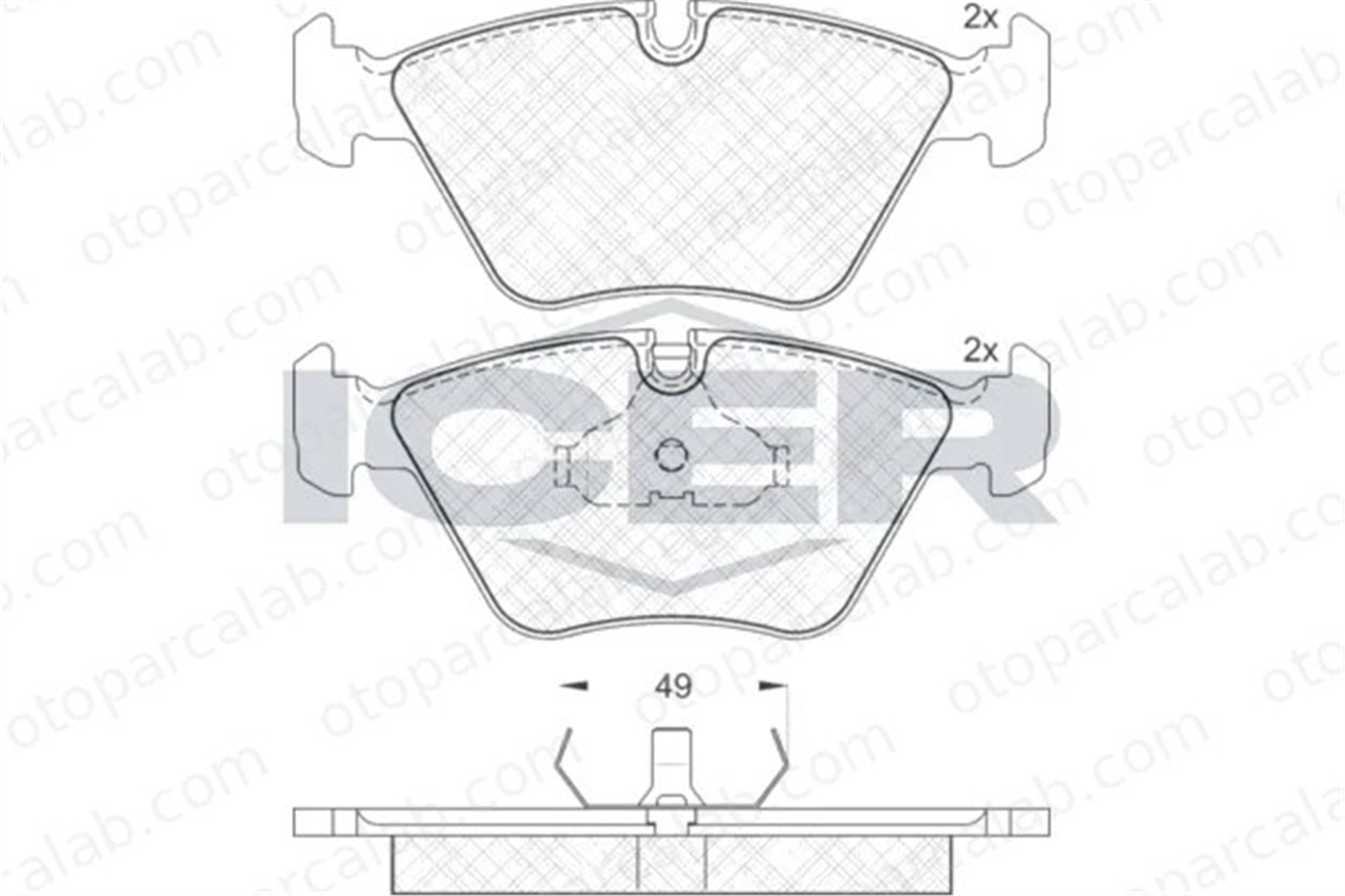 MANDO MBF01L1030 Fren Disk Balata Ön JAGUAR XJ XJ Coupe MBF01L1030 JLM21222