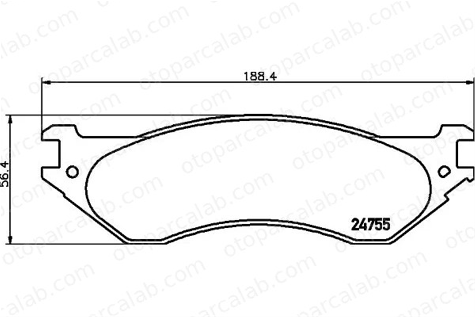 MANDO MBF01LR0820 Fren Disk Balata Ön FORD USA EXPEDITION LINCOLN NAVIGATOR MBF01LR0820 4C2Z2001AA