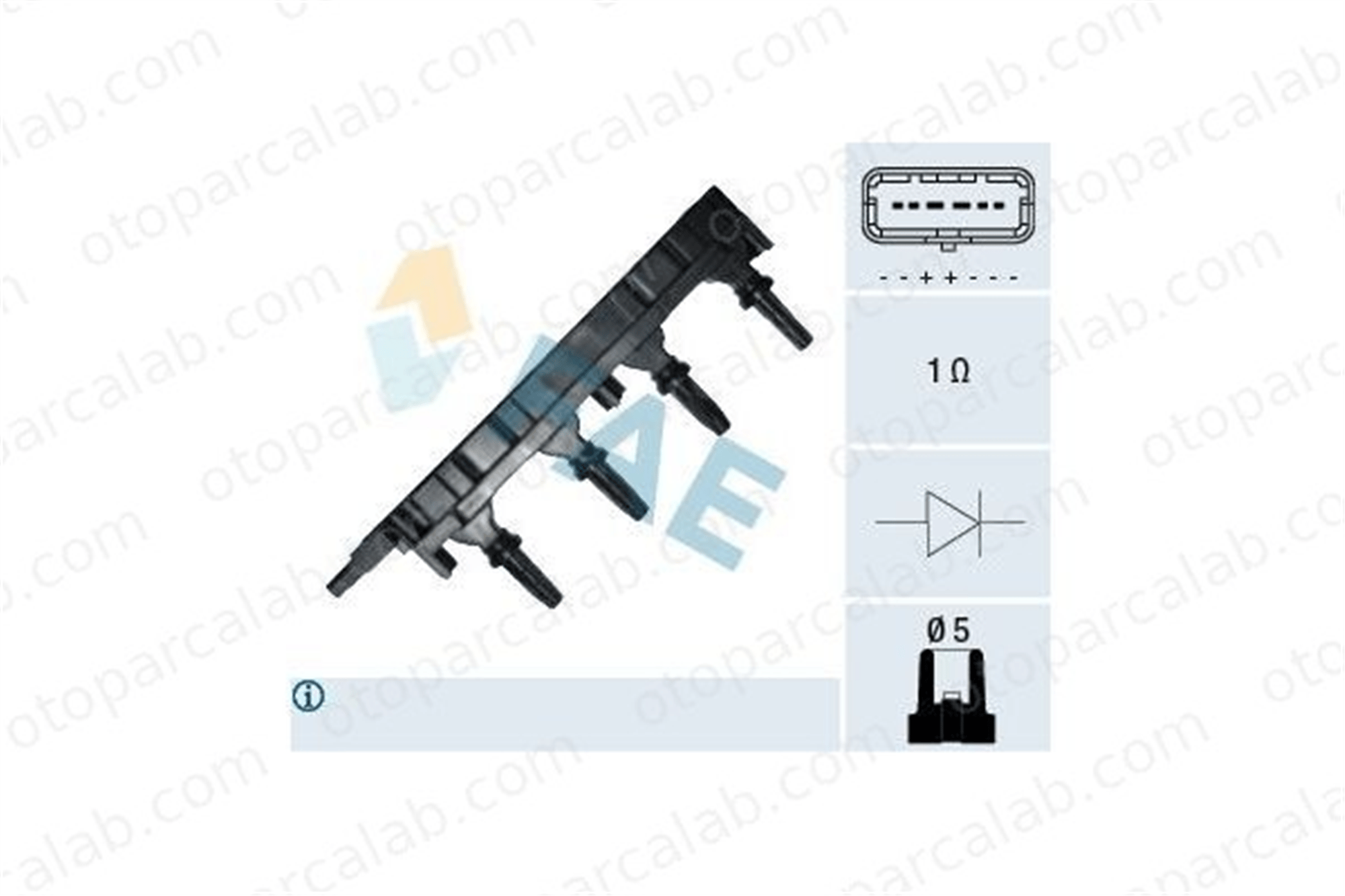 MANDO MMI030225 Ateşleme Bobini PEUGEOT 407 SW 407 597084 5970A5