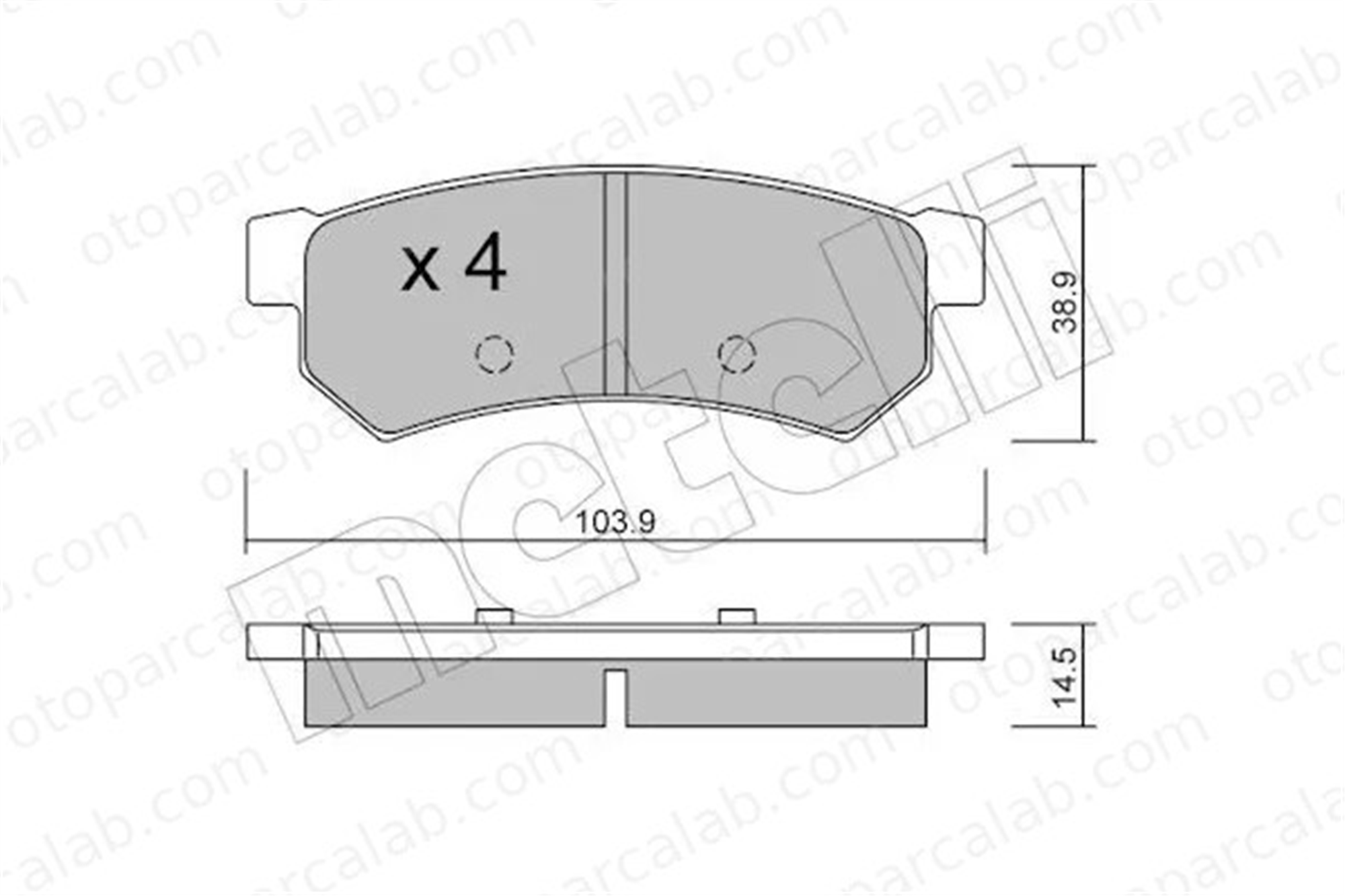 MANDO MPD27 Fren Disk Balata Arka CHEVROLET LACETTI NUBIRA Sedan P96800089 96800089
