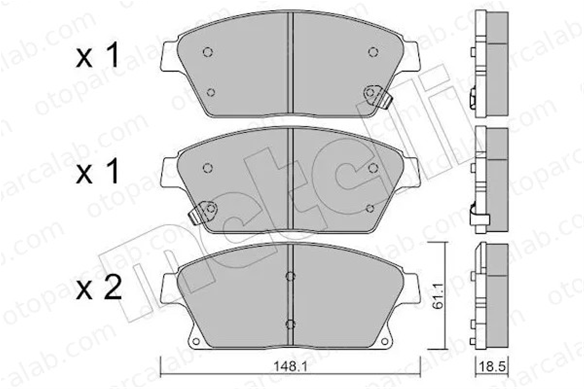 MANDO MPD35 Fren Disk Balata Ön OPEL ASTRA J ASTRA J Sports Tourer 13301234 22799077