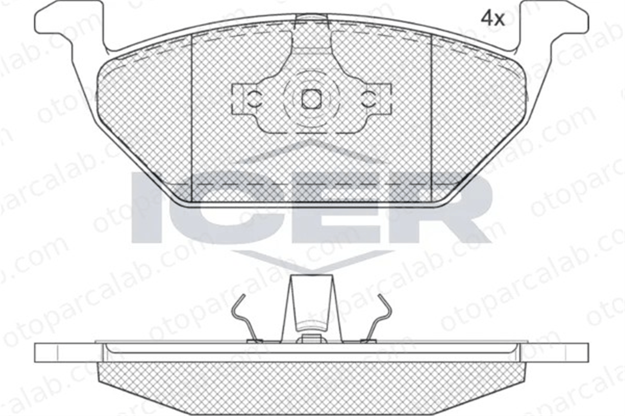 MANDO MPF09 Fren Disk Balata Ön VW POLO V GOLF VI MPF09 1J0698151D