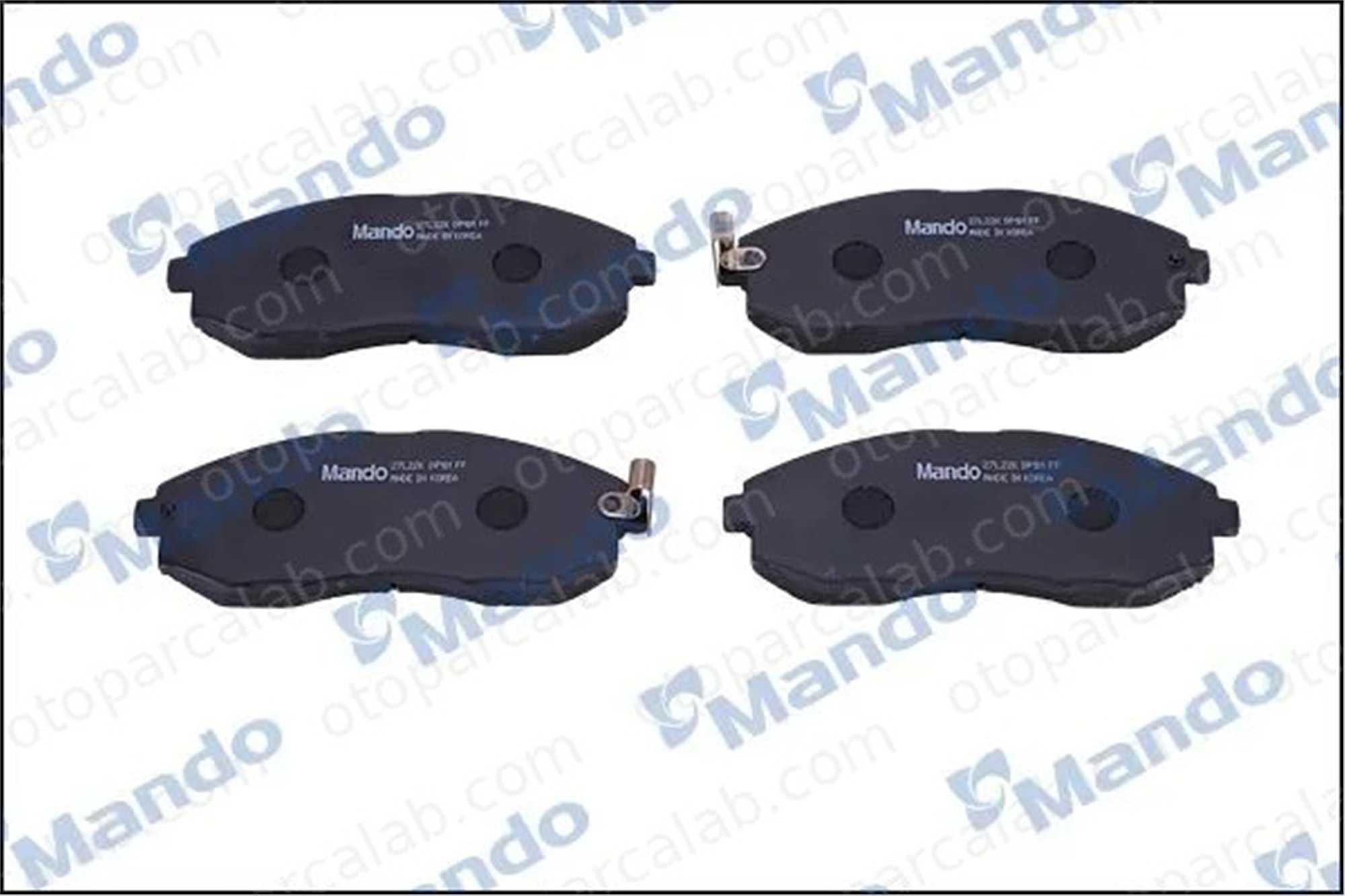 MANDO MPH07 Fren Disk Balata Ön HYUNDAI H-1 / STAREX Minibüs/Otobüs H-1 Panelvan/Van 4813008260 581014AA00