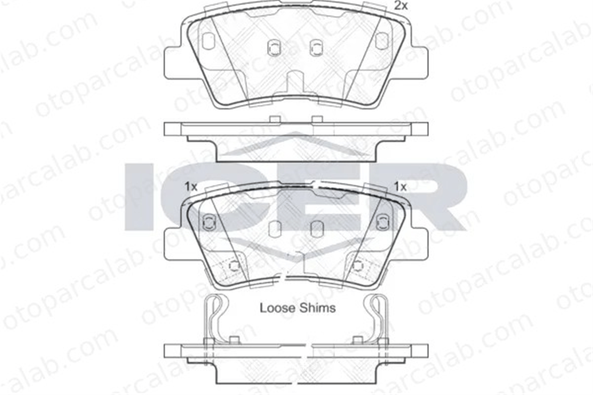 MANDO MPH18 Fren Disk Balata Arka HYUNDAI TUCSON KIA SPORTAGE II 48413350D0 583021CA00