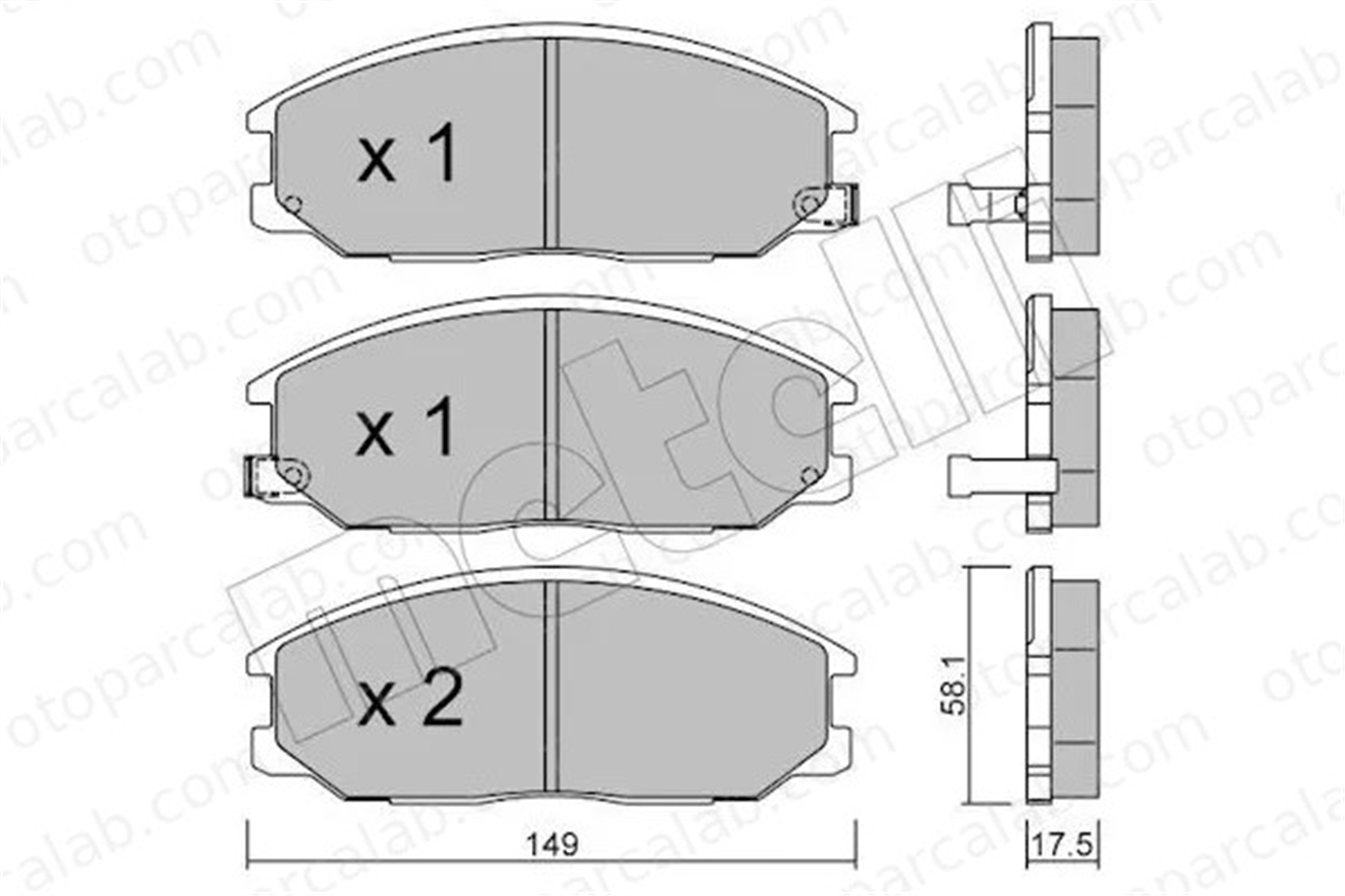 MANDO MPH19 Fren Disk Balata Ön HYUNDAI H-1 / STAREX Minibüs/Otobüs SANTA FÉ I 4813008260 580014AA26