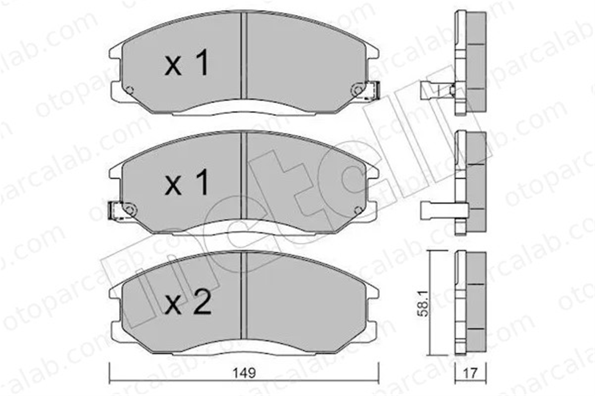 MANDO MPH27 Fren Disk Balata Ön HYUNDAI H-1 / STAREX Minibüs/Otobüs SANTA FÉ I 5810126A50 5810126A40