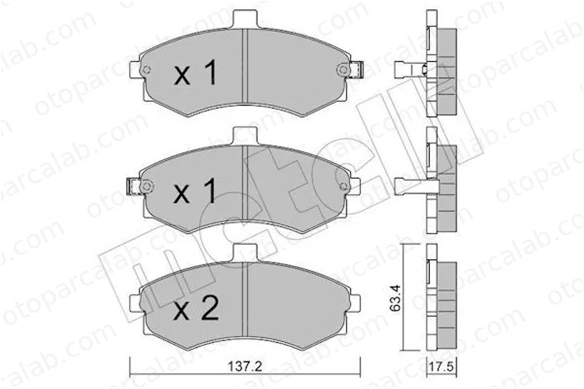 MANDO MPH29 Fren Disk Balata Ön HYUNDAI ELANTRA III Sedan ELANTRA III 581012DA40 5810117A10