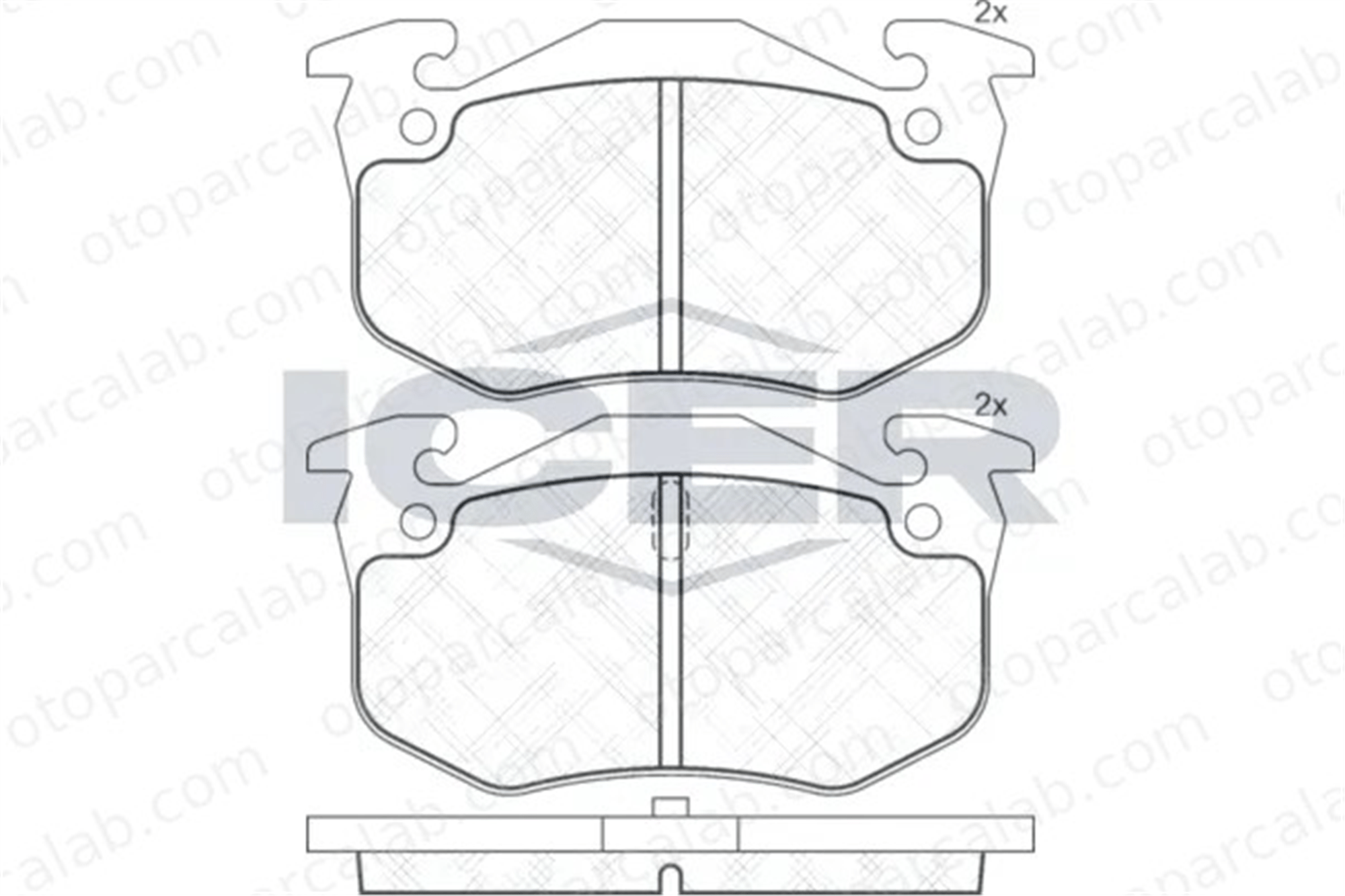 MANDO MPP06 Fren Disk Balata Arka RENAULT MEGANE I CLIO I MPP06 425071