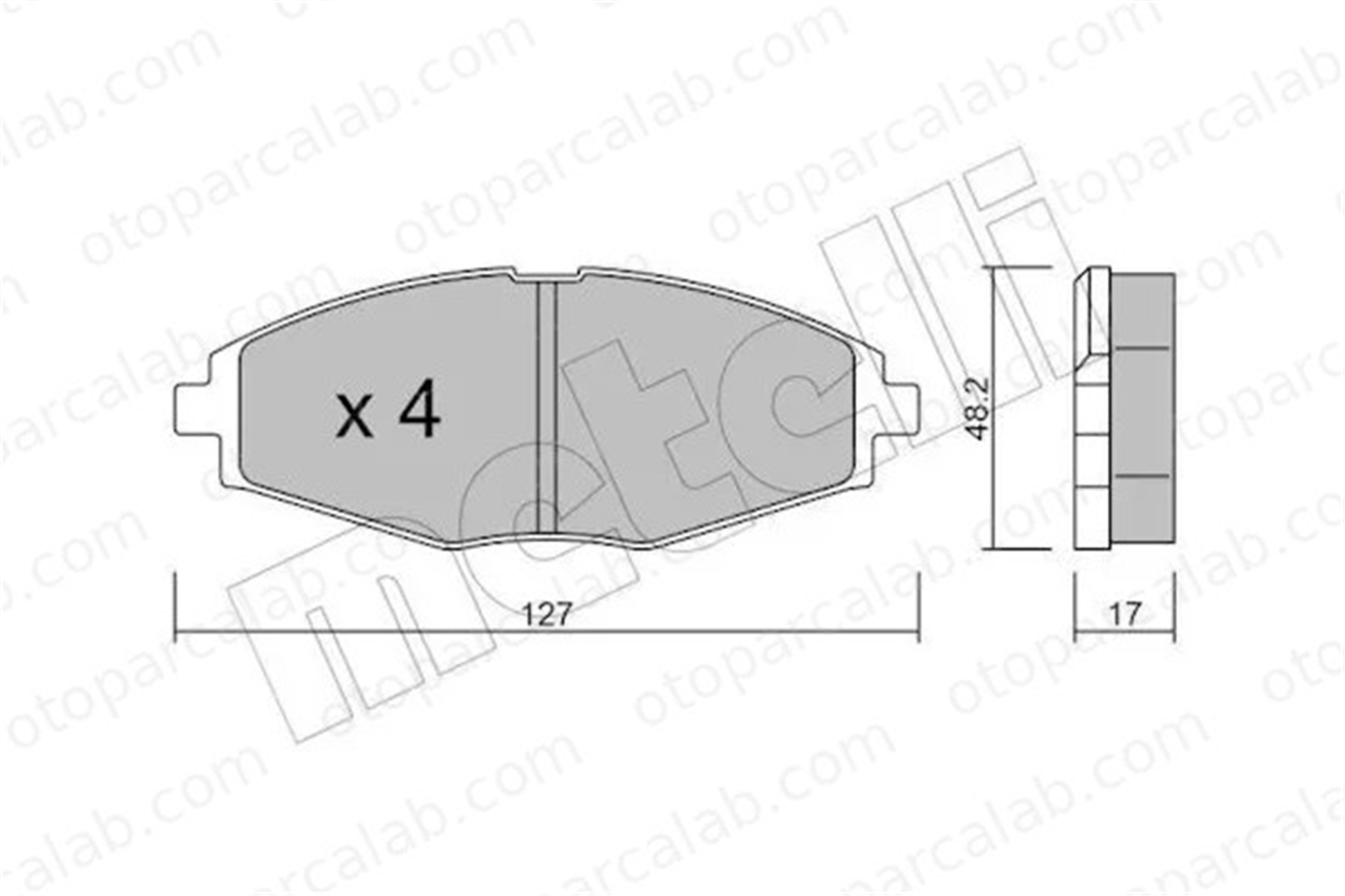 MANDO RMPD06 Fren Disk Balata Ön CHEVROLET MATIZ SPARK P96273708 CV60601502