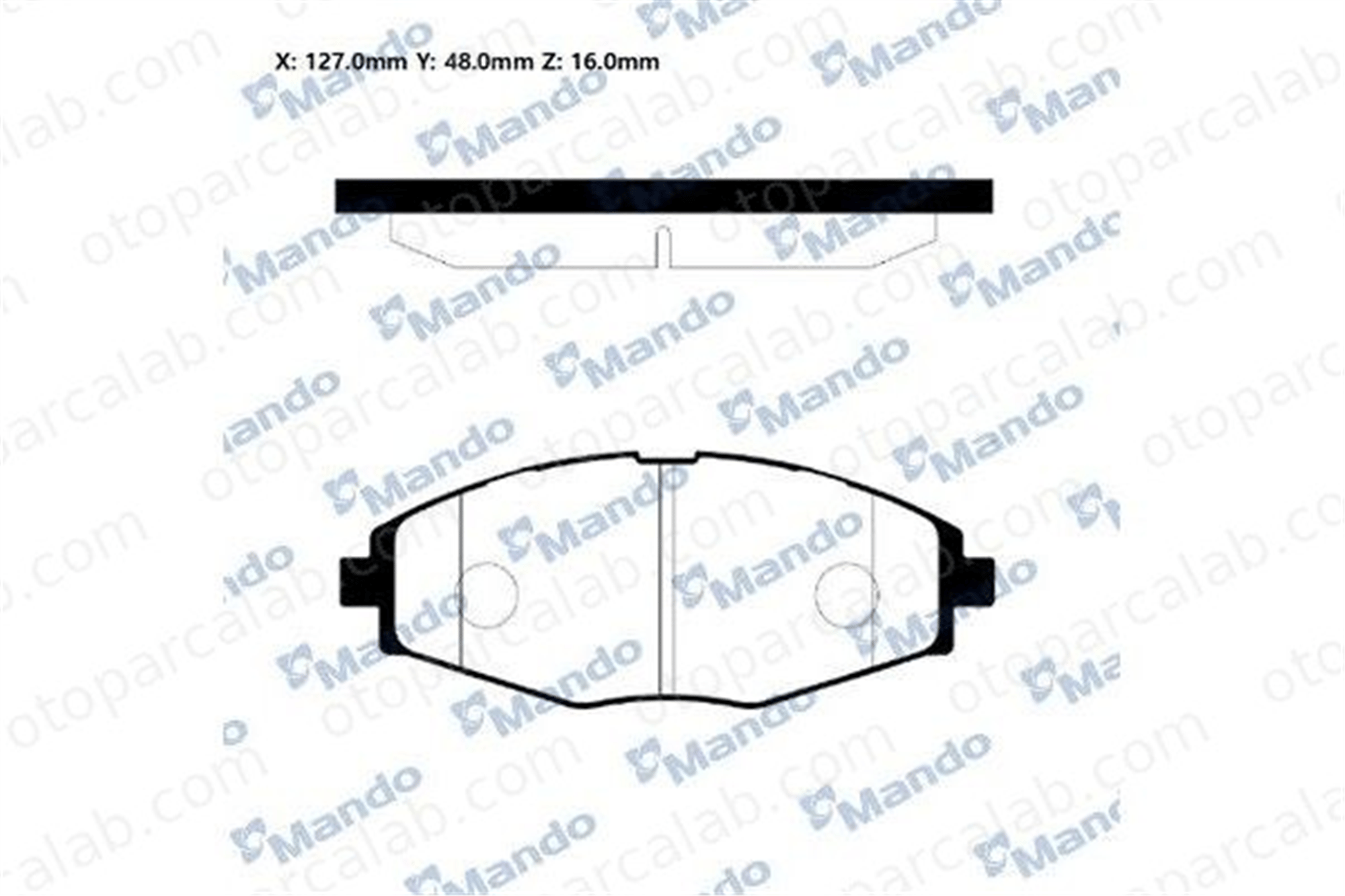 MANDO RMPD06NS Fren Disk Balata Ön CHEVROLET MATIZ SPARK RMPD06NS CV60601502