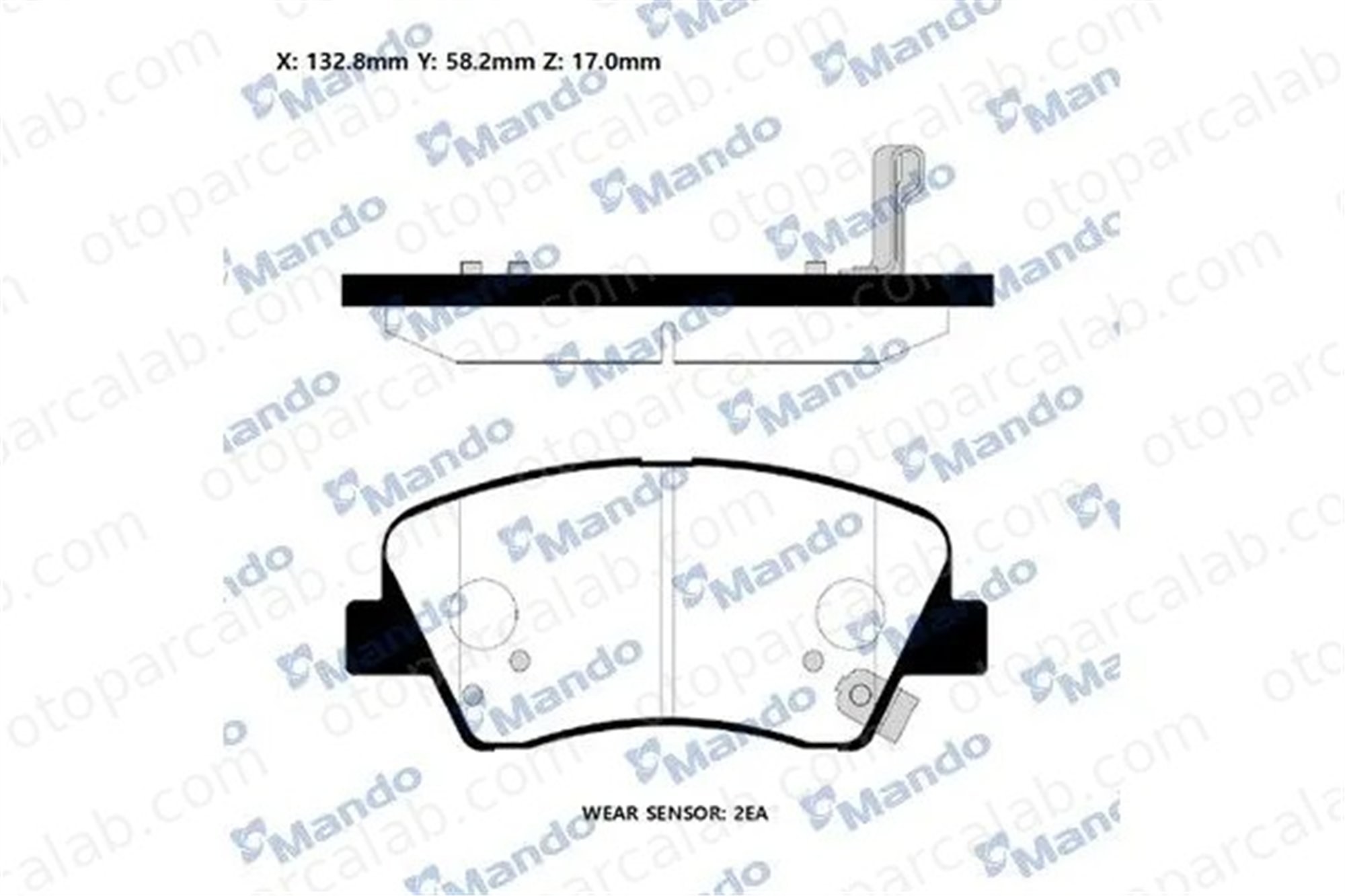 MANDO RMPH46NS Fren Disk Balata Ön HYUNDAI i20 II ACCENT IV Sedan 581011RA00 581011RA05