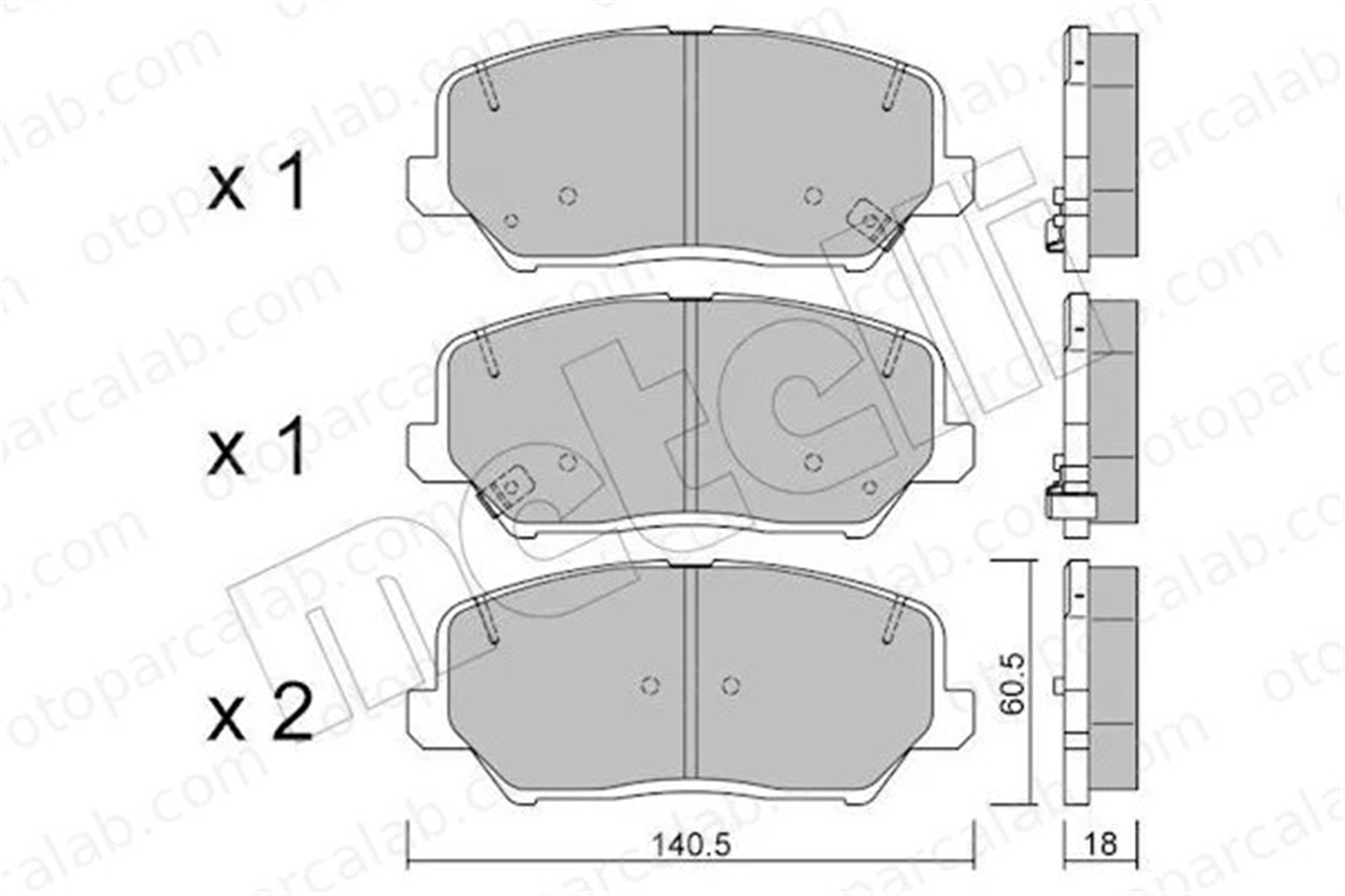 MANDO RMPH48 Fren Disk Balata Ön KIA CEE'D CEE'D Sportswagon 581012MA00 581012TA20