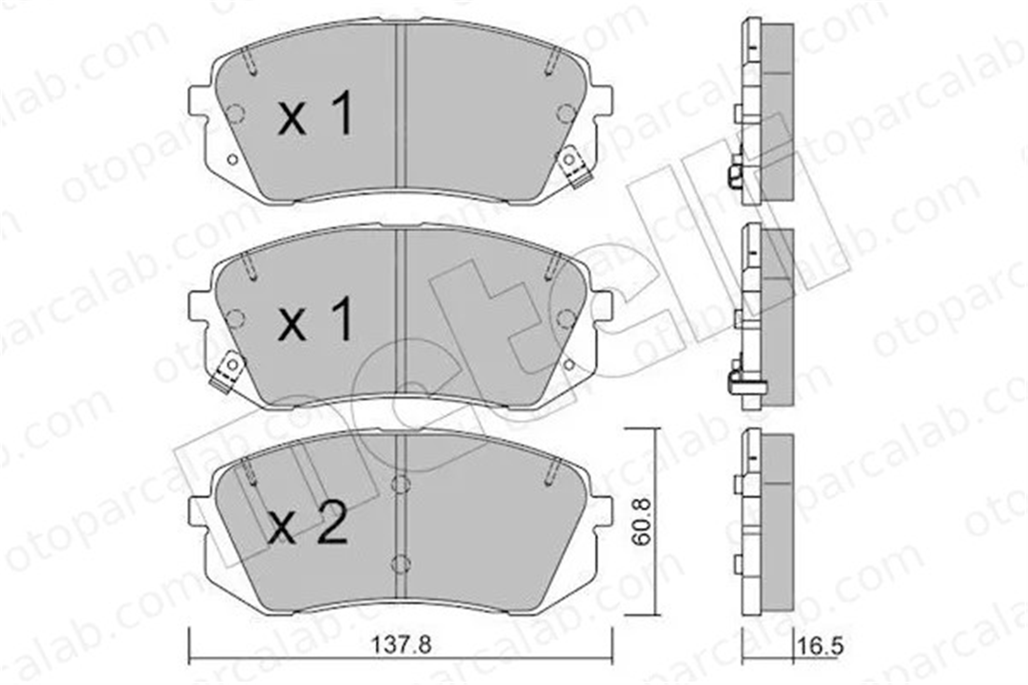 MANDO RMPK34NS Fren Disk Balata Ön KIA SPORTAGE IV HYUNDAI TUCSON 581011DA00 3503100U152001